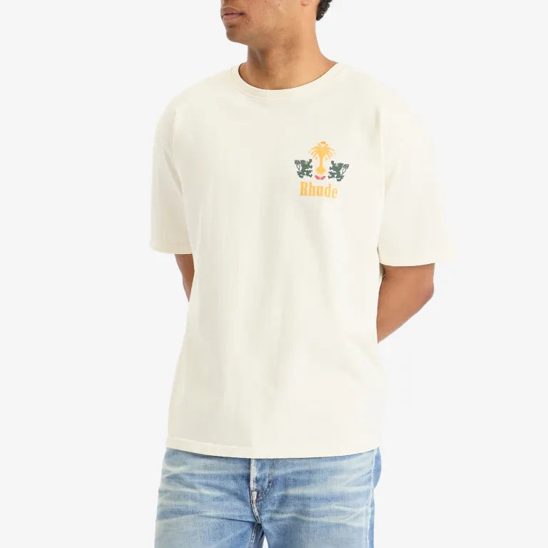 RHUDE TABACO WHITE T-SHIRT