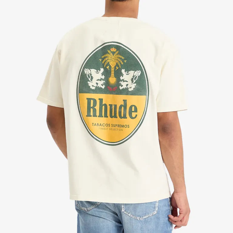 RHUDE TABACO WHITE T-SHIRT