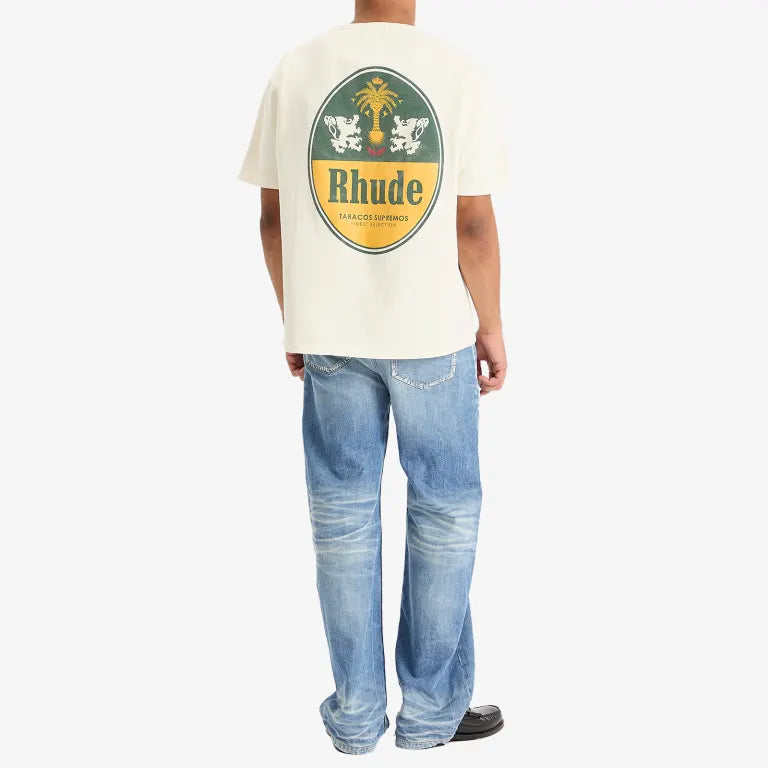 RHUDE TABACO WHITE T-SHIRT