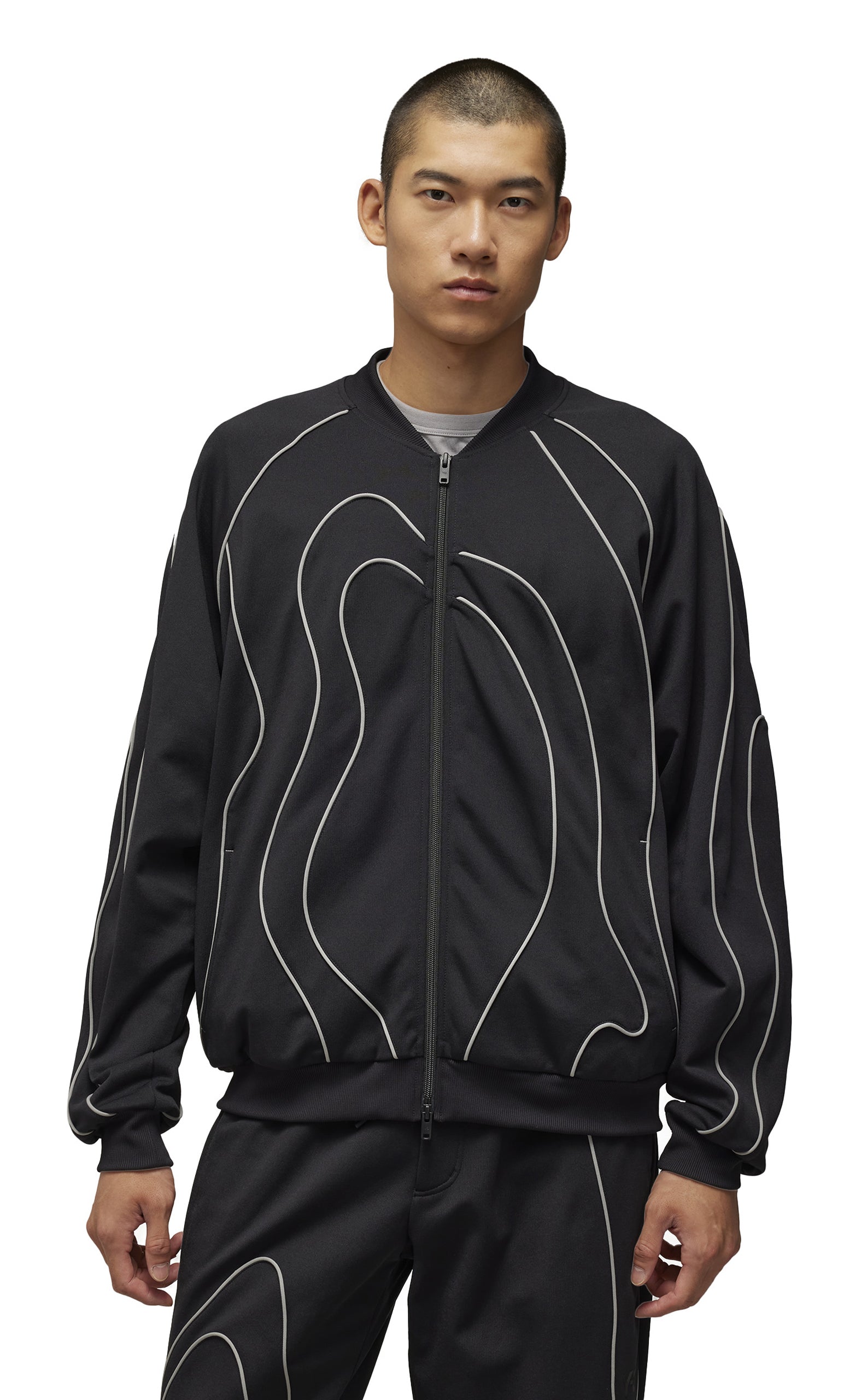 M TRACK BLACK CREWNECK