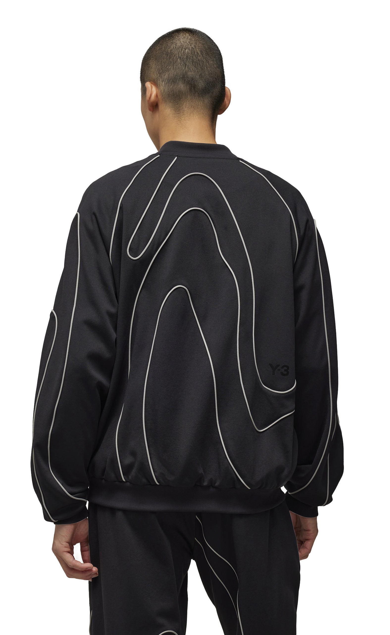 M TRACK BLACK CREWNECK