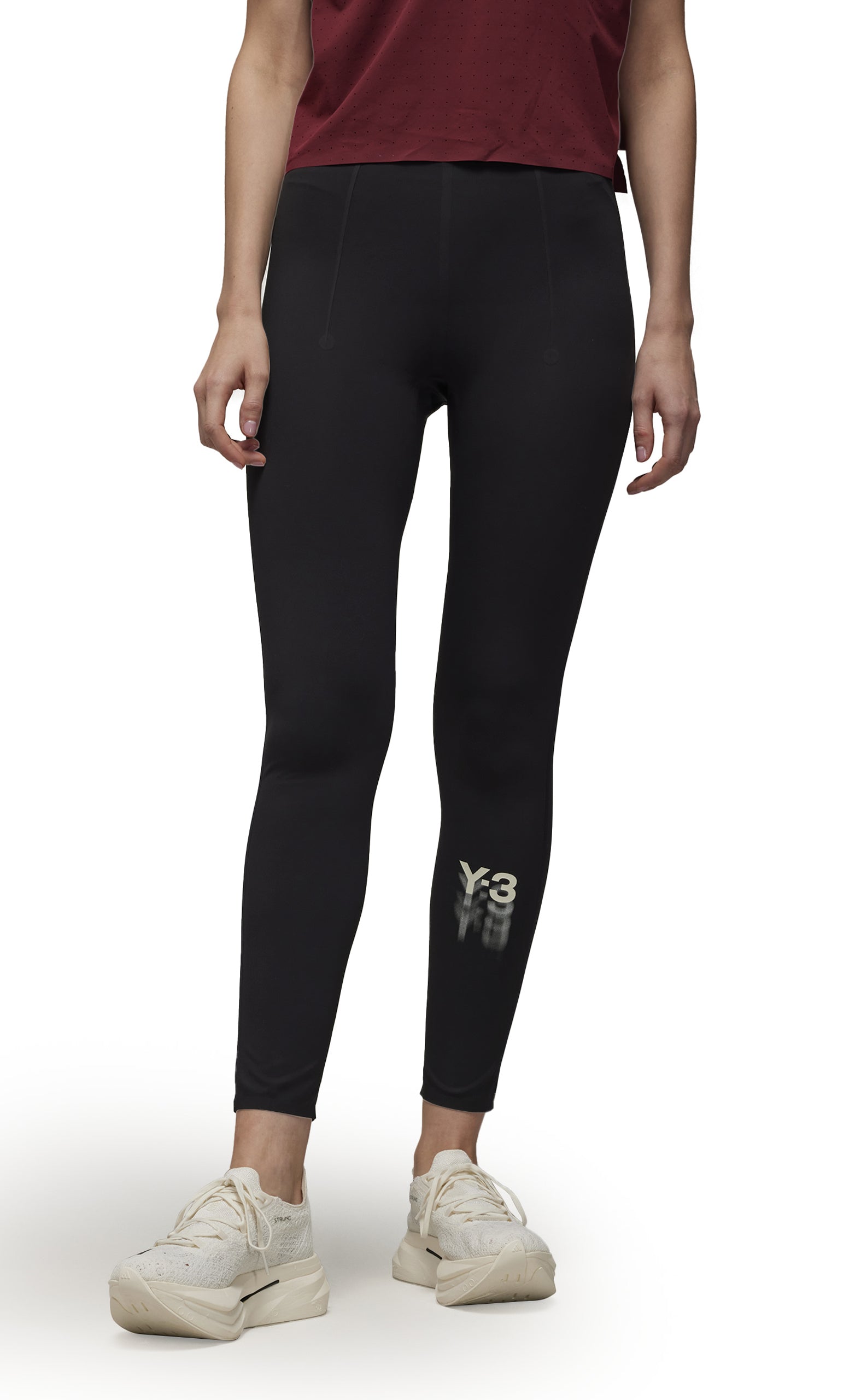 WOMENS RUN TIGHTS BLACK LEGGINGS