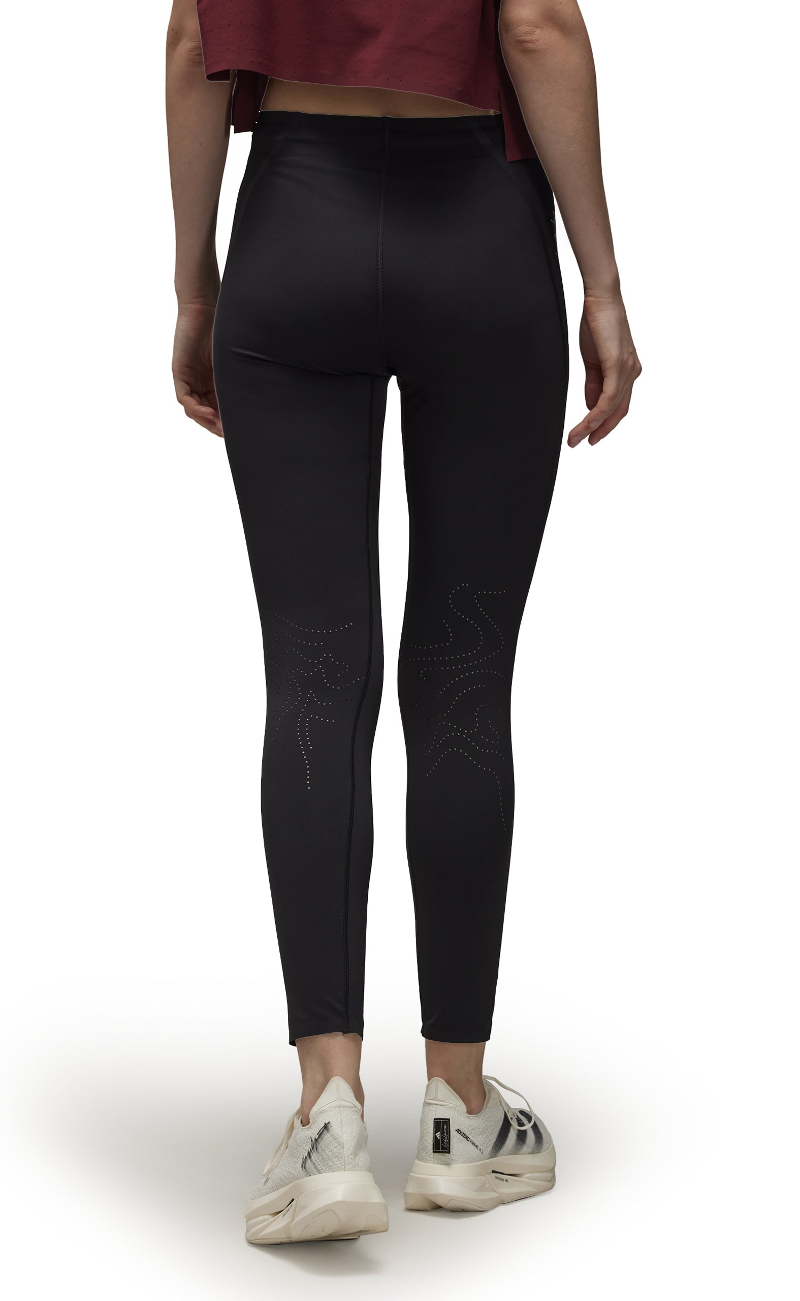 WOMENS RUN TIGHTS BLACK LEGGINGS