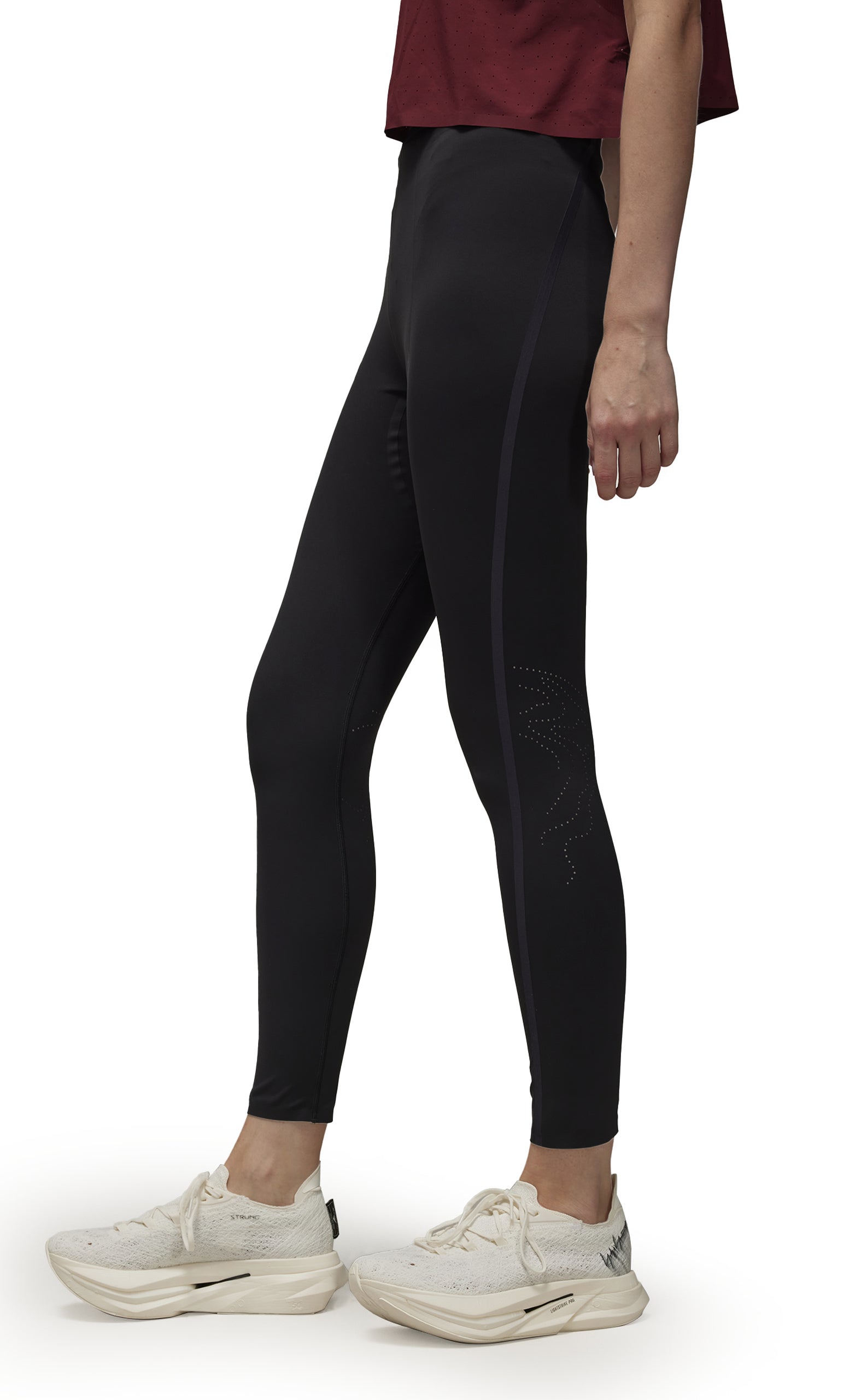WOMENS RUN TIGHTS BLACK LEGGINGS