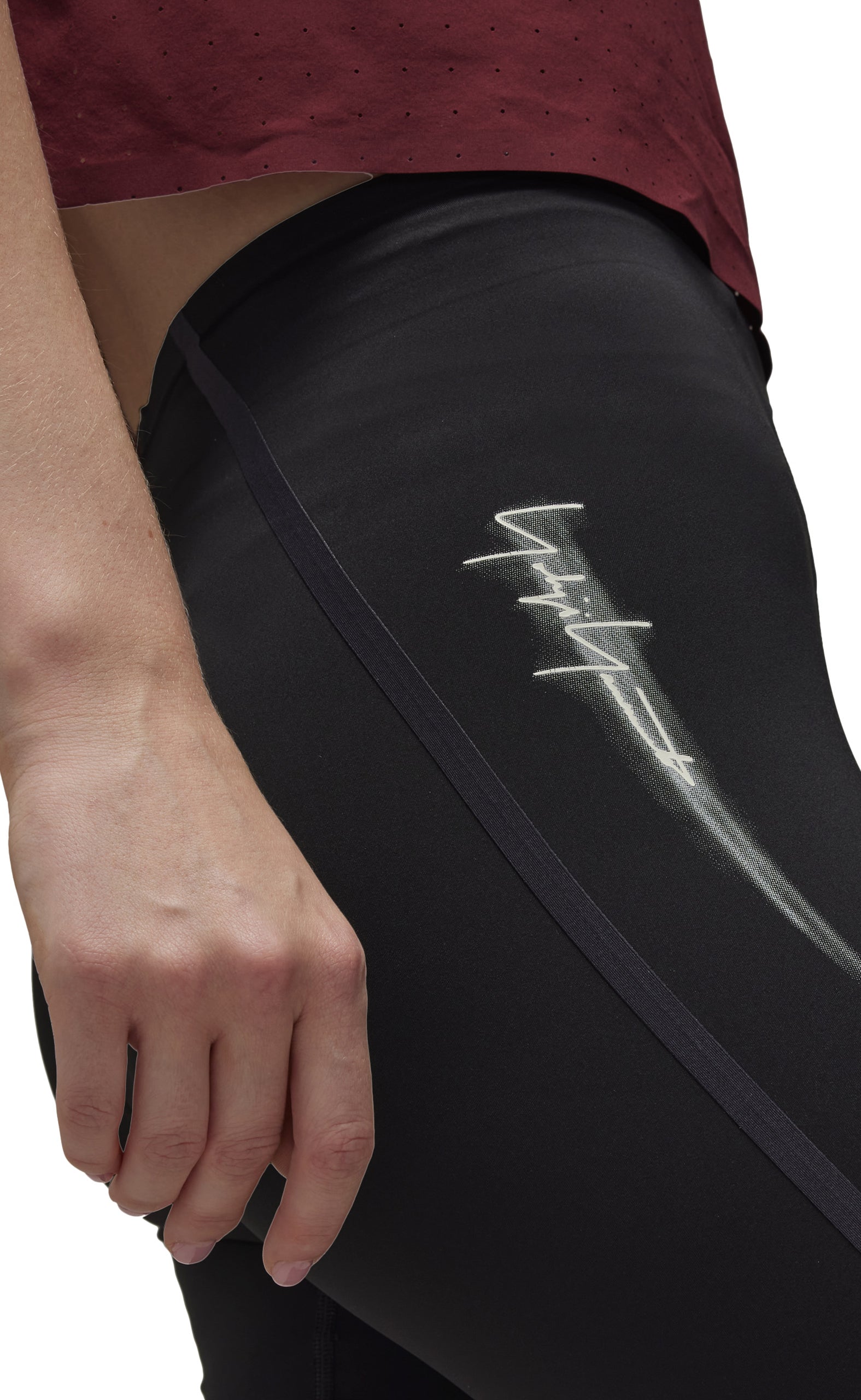 WOMENS RUN TIGHTS BLACK LEGGINGS