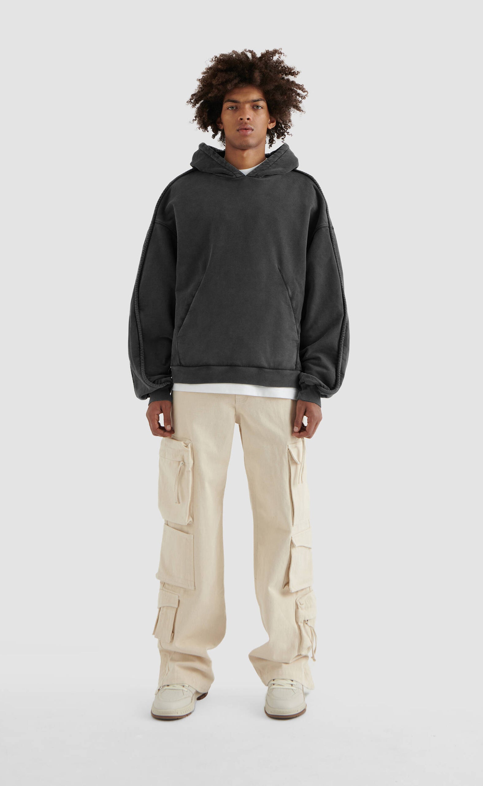 KANSAS WASHED BLACK OLD DYE HOODIE