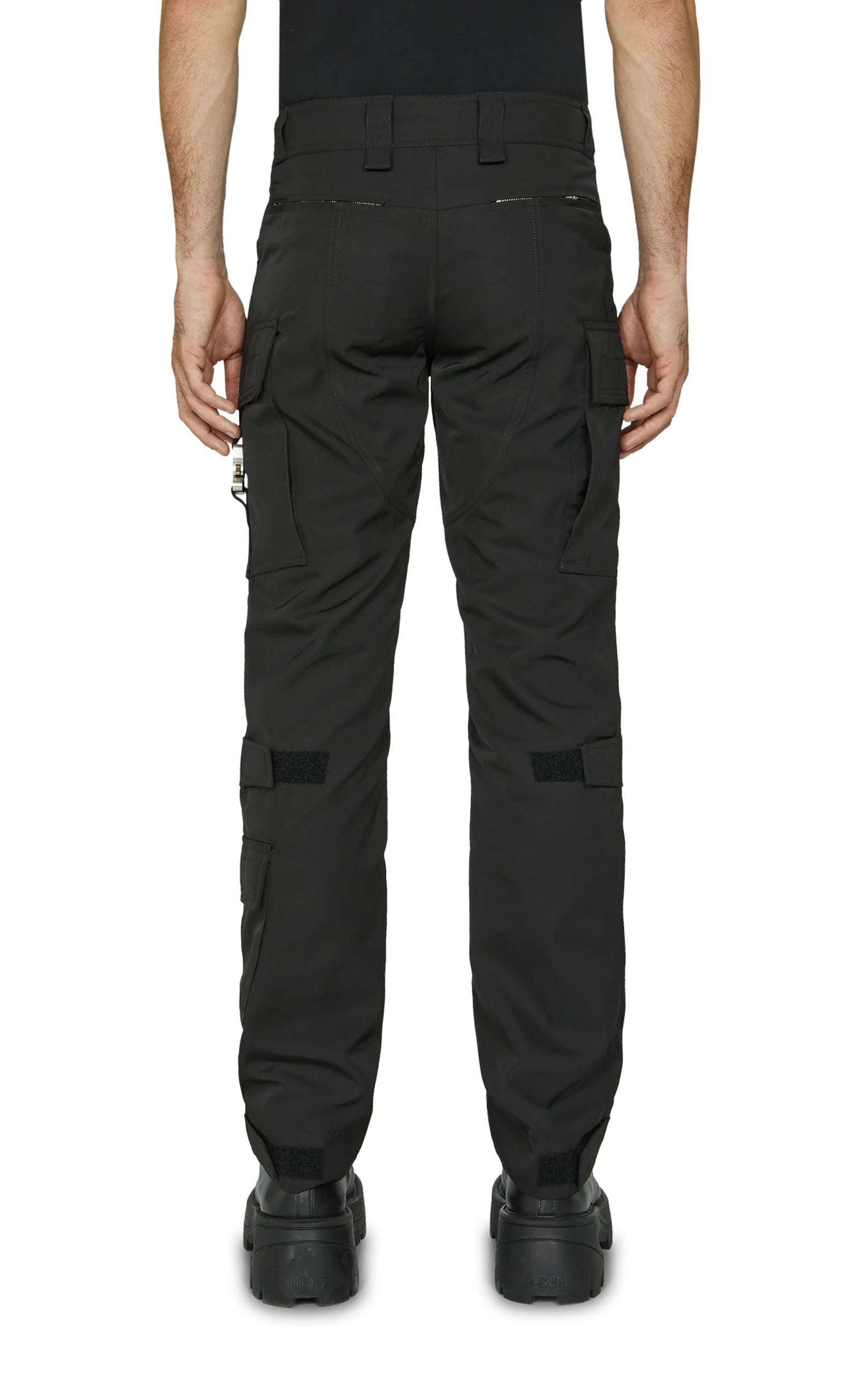 TACTICAL WITH BUCKLE BLACK PANTS