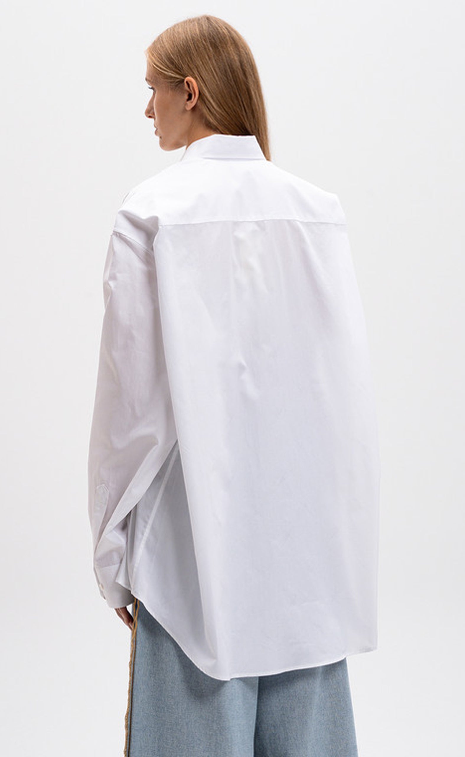 JACQUARD MONOGRAM CLASSIC WHITE SHIRT