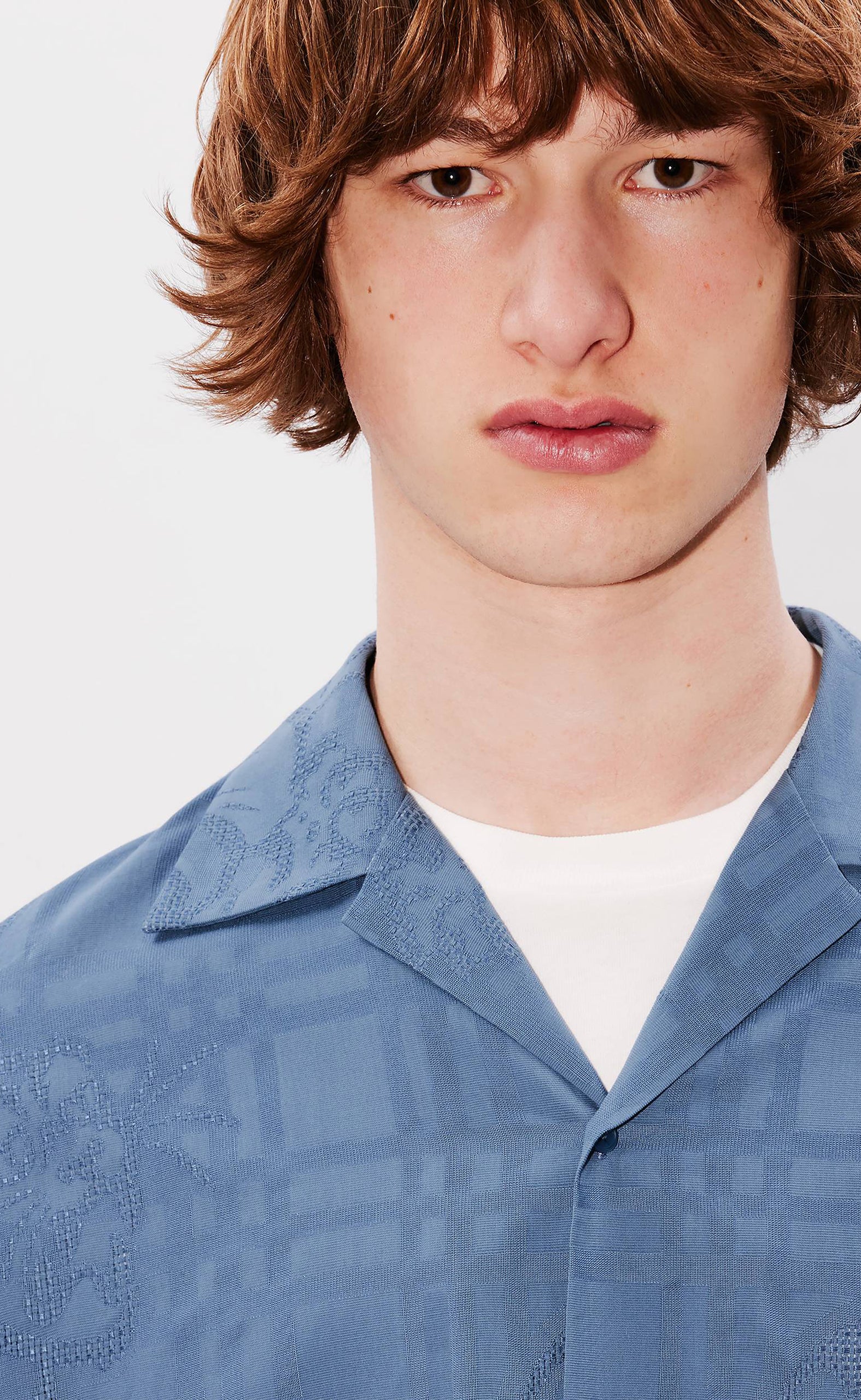 BAMBOO TIGER HAWAIIAN BLUE SHIRT