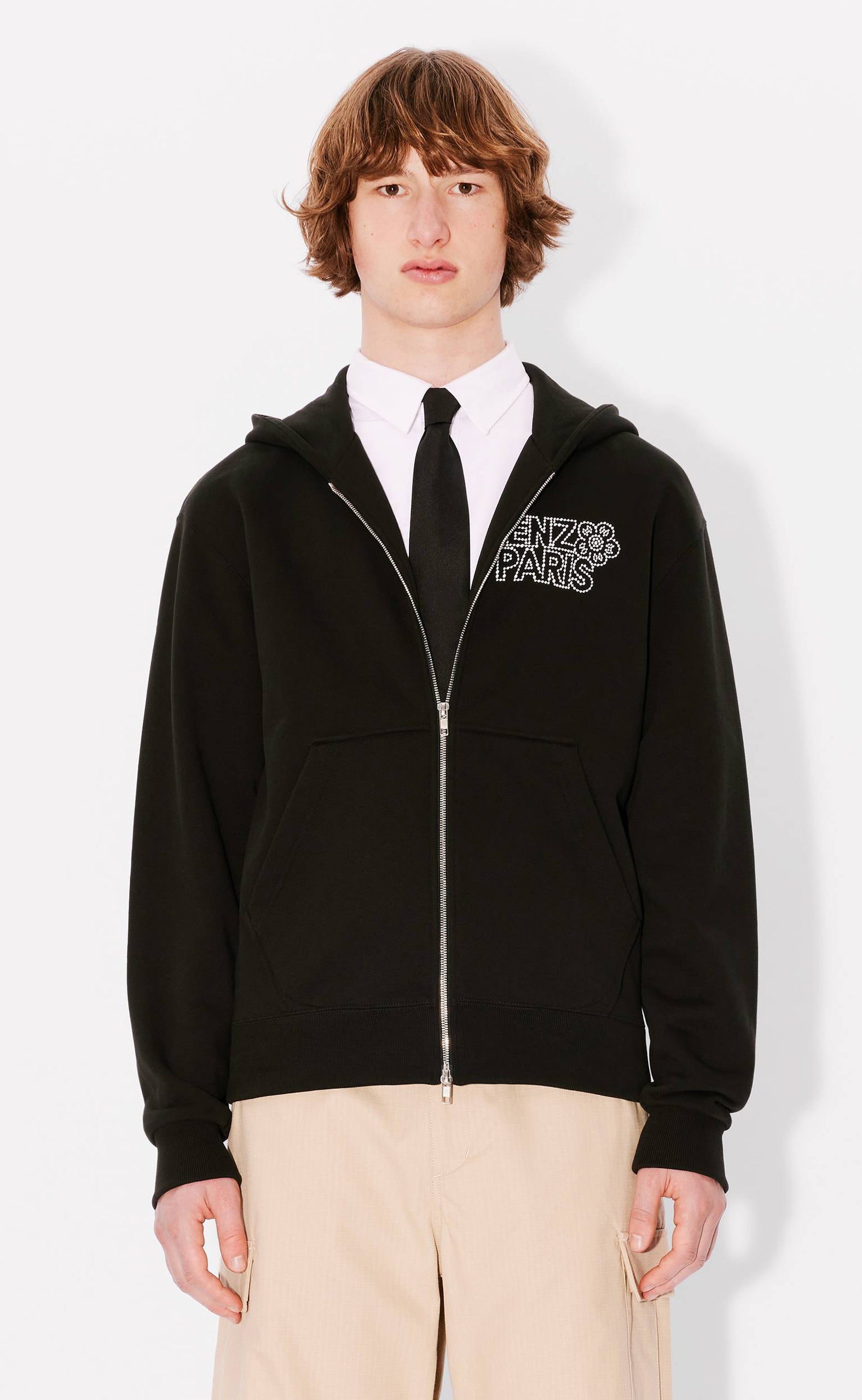 CONSTELLATION EMB BLACK HOODIE