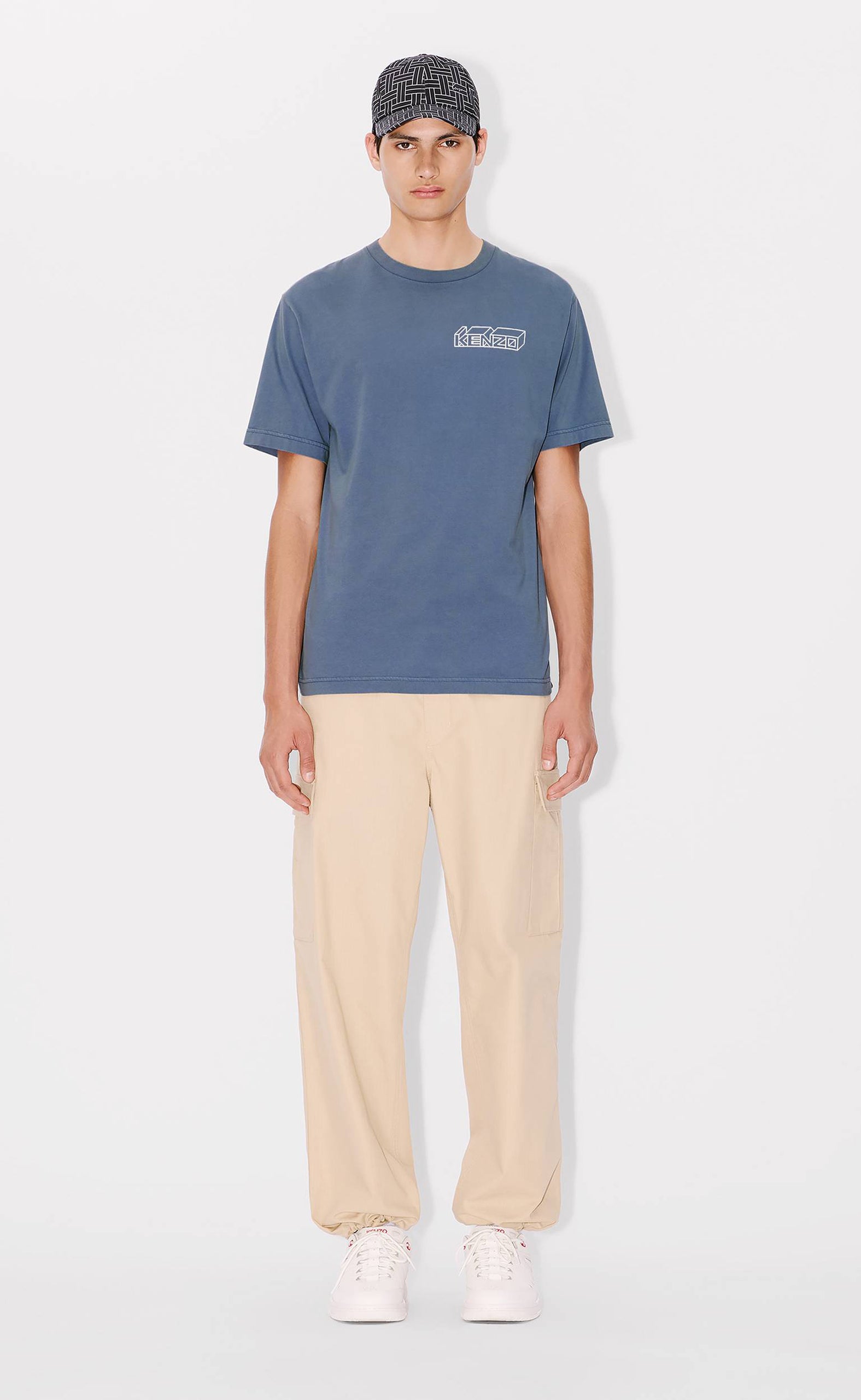 KENZO KUBE CLASSIC BLUE T-SHIRT