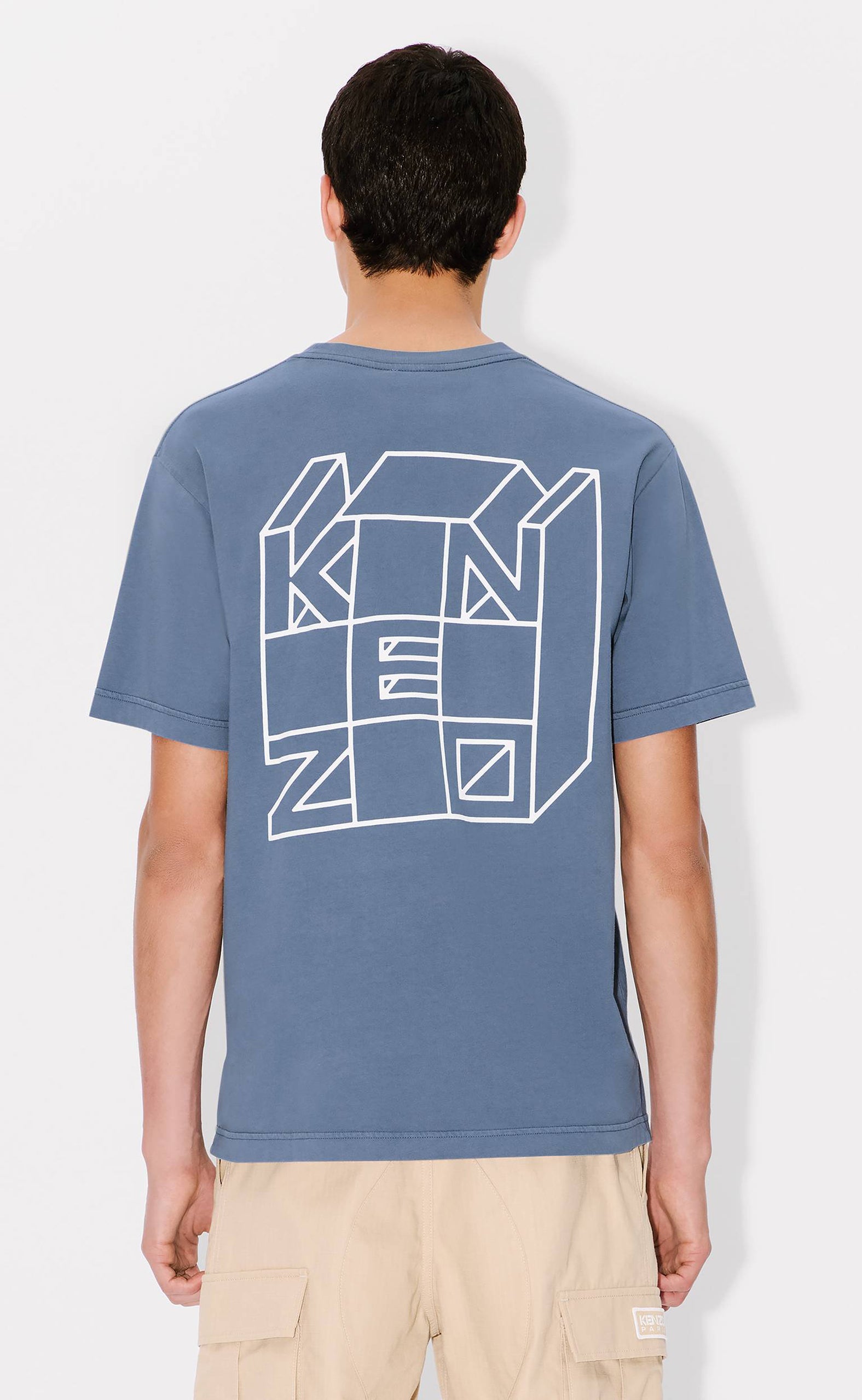 KENZO KUBE CLASSIC BLUE T-SHIRT
