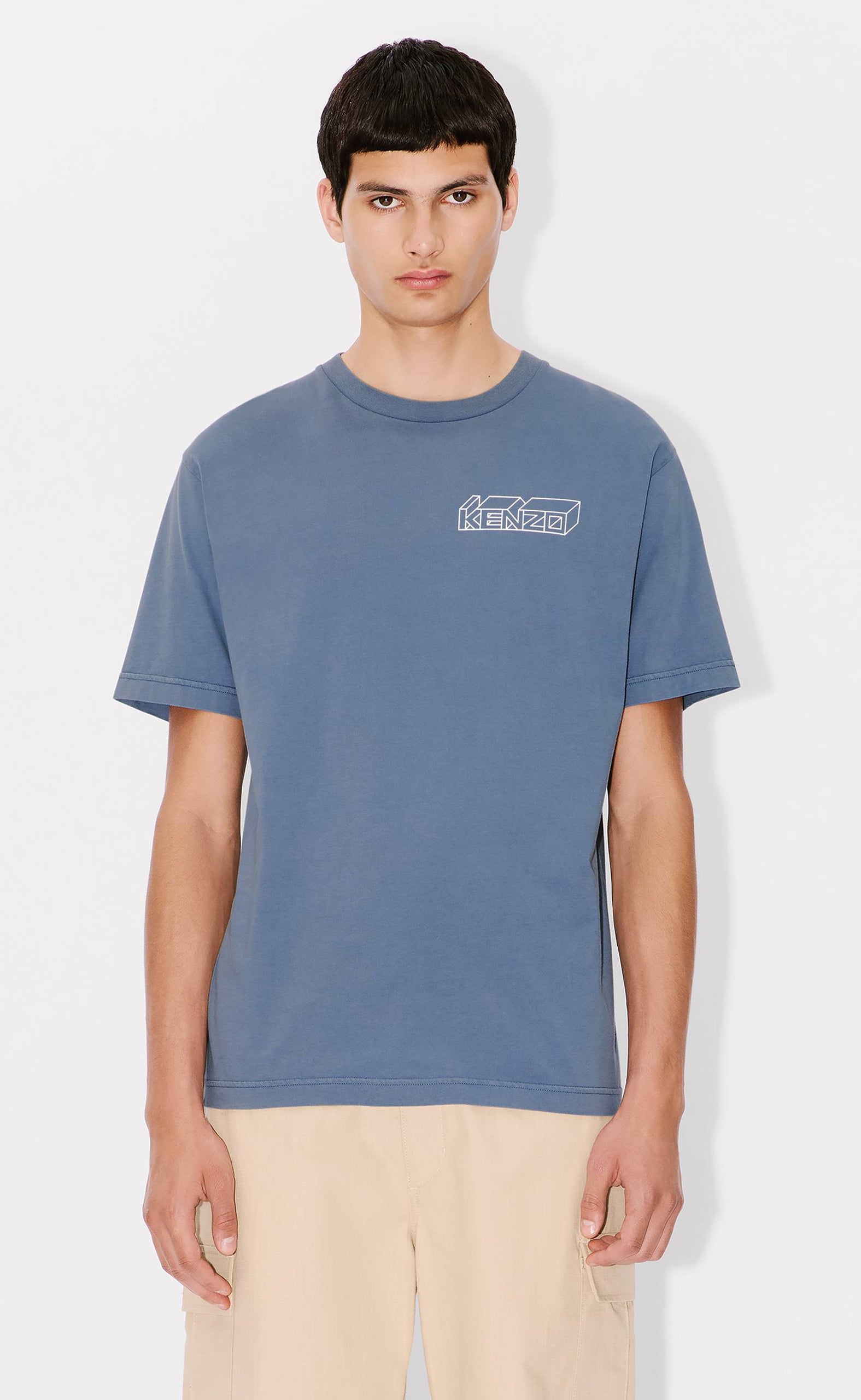 KENZO KUBE CLASSIC BLUE T-SHIRT