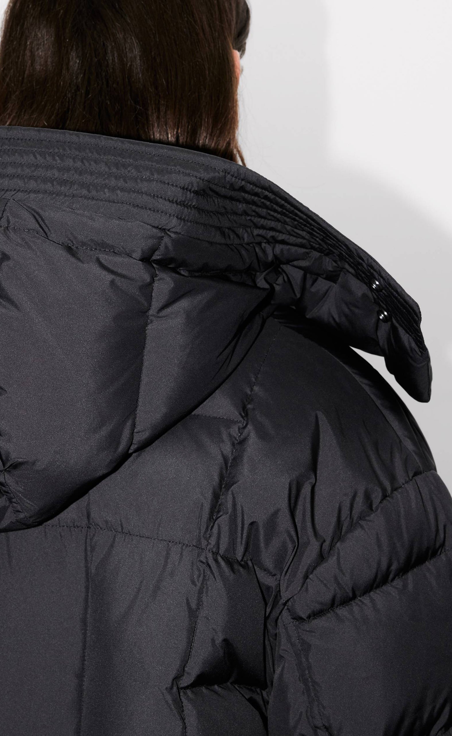 KENZO WEAVE MID-LENGTH WINTER BLACK JACKET