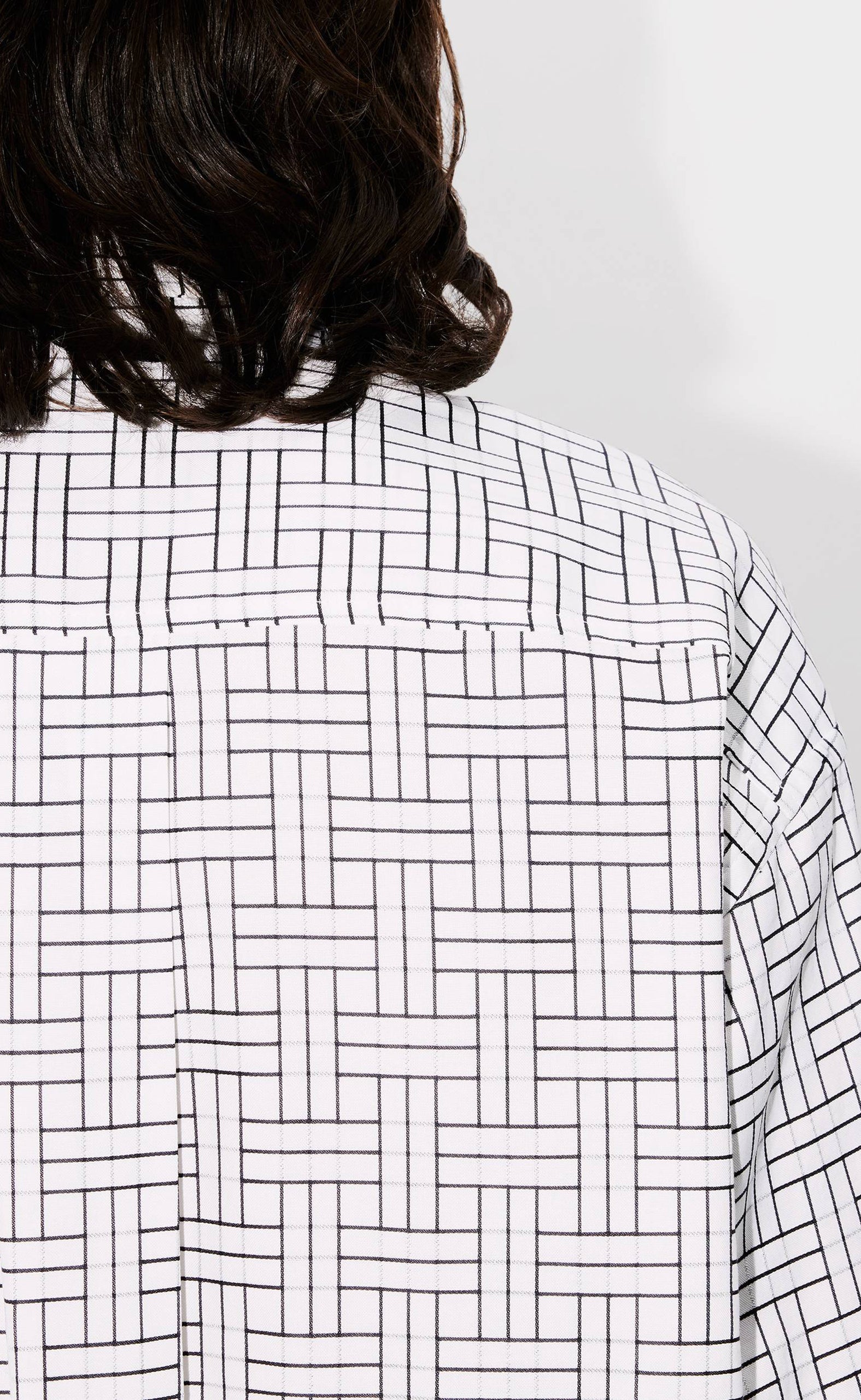 KENZO WEAVE OVERSIZED WHITE SHIRT