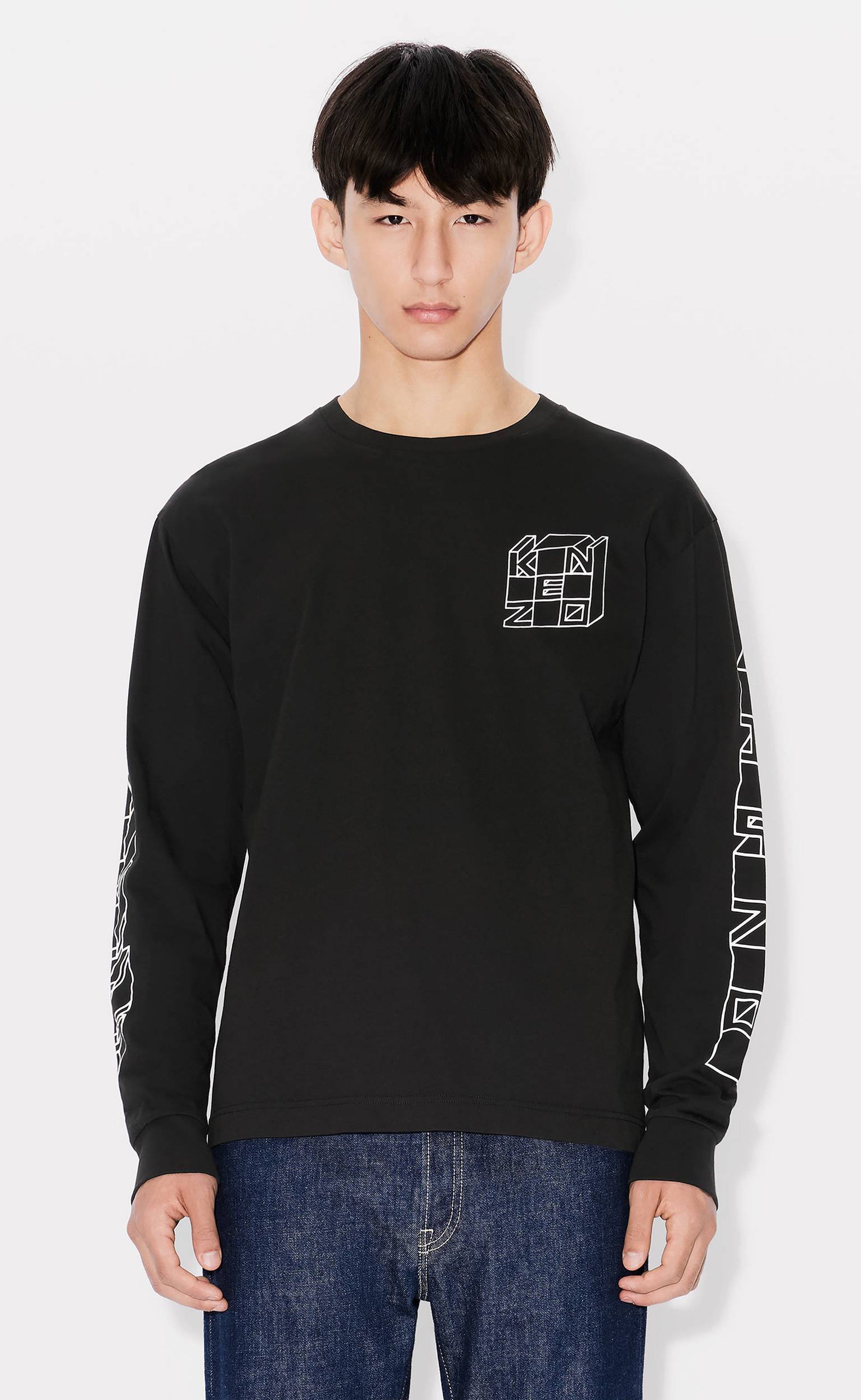KUBE CLASSIC GOTS BLACK LONGSLEEVE