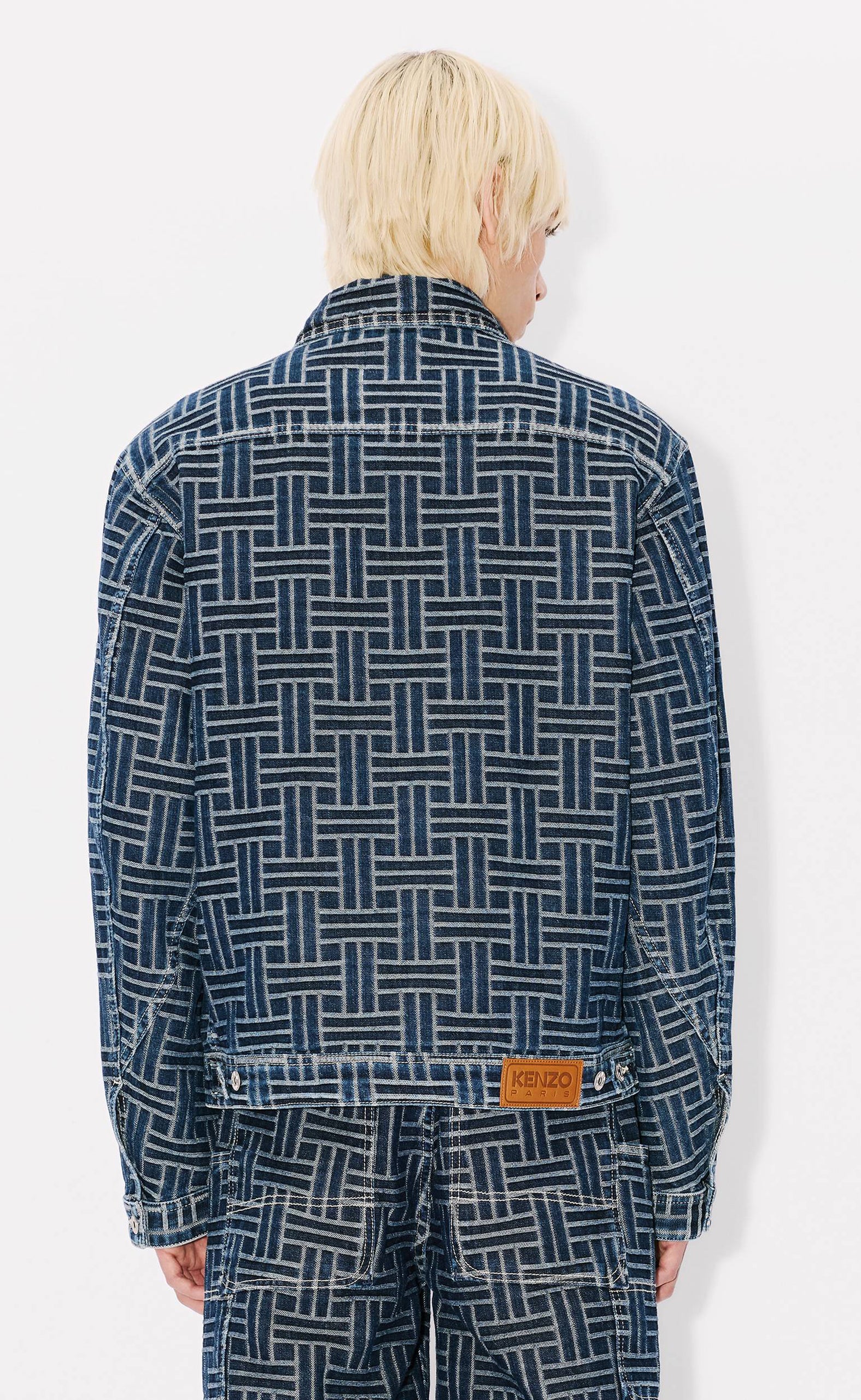 TRUCKER DENIM WEAVE BLUE DENIM JACKET