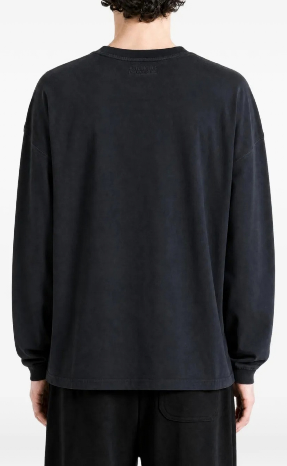 TOO BUSY TO FUCK WASHED BLACK LONGSLEEVE