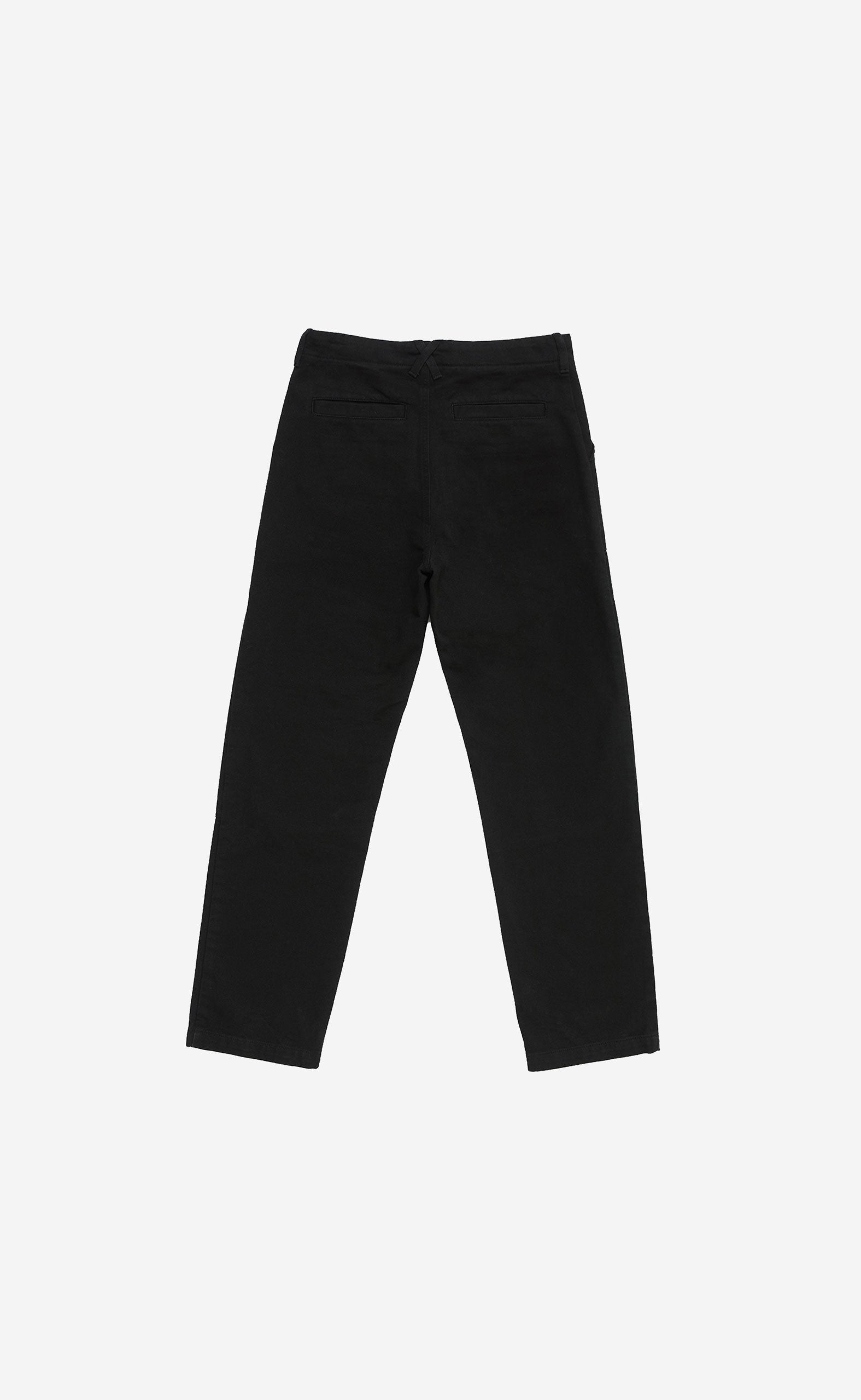 CROSS COTTON STRAIGHT PANTS BLACK BLACK