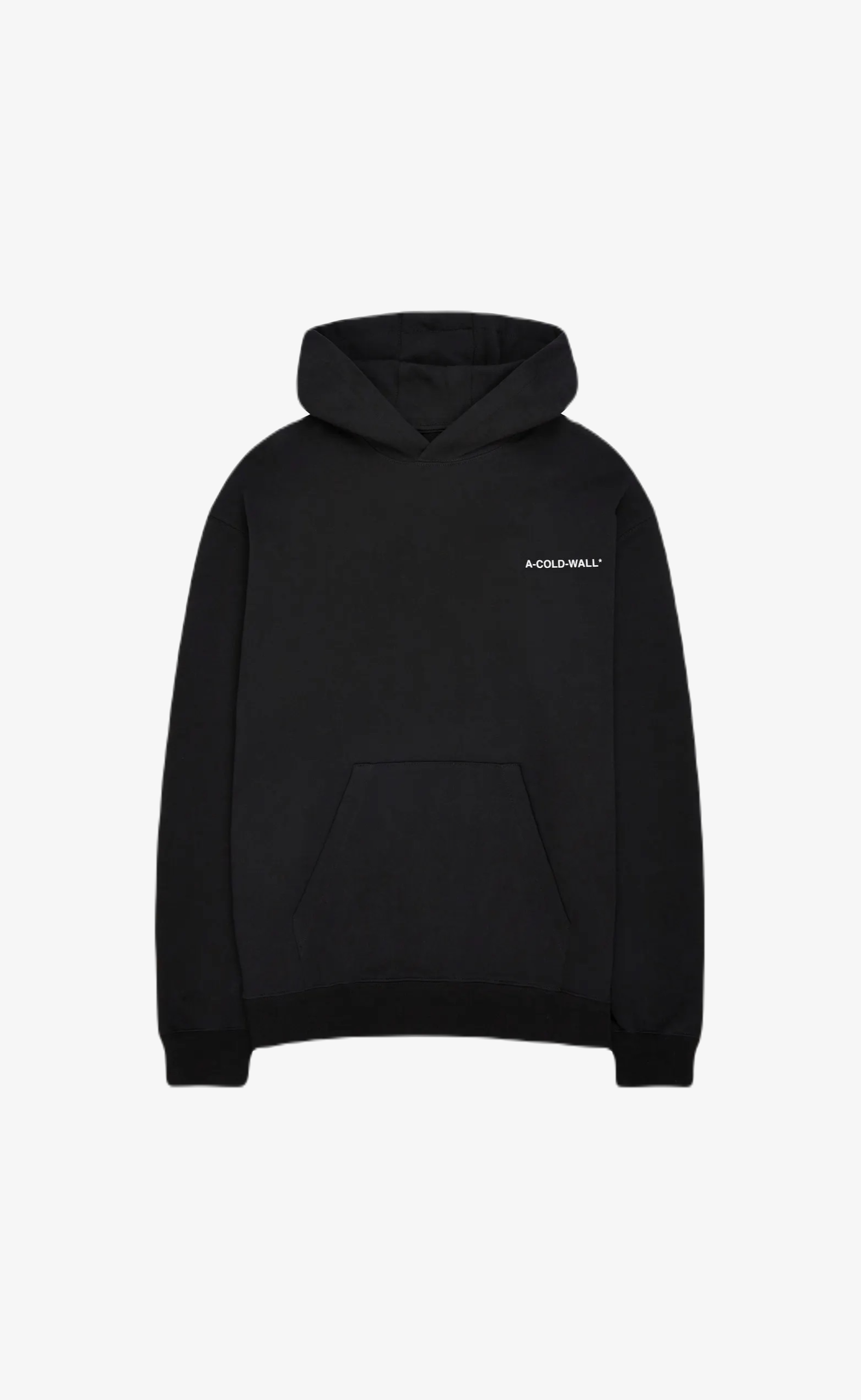 ESSENTIALS SMALL LOGO BLACK HOODIE