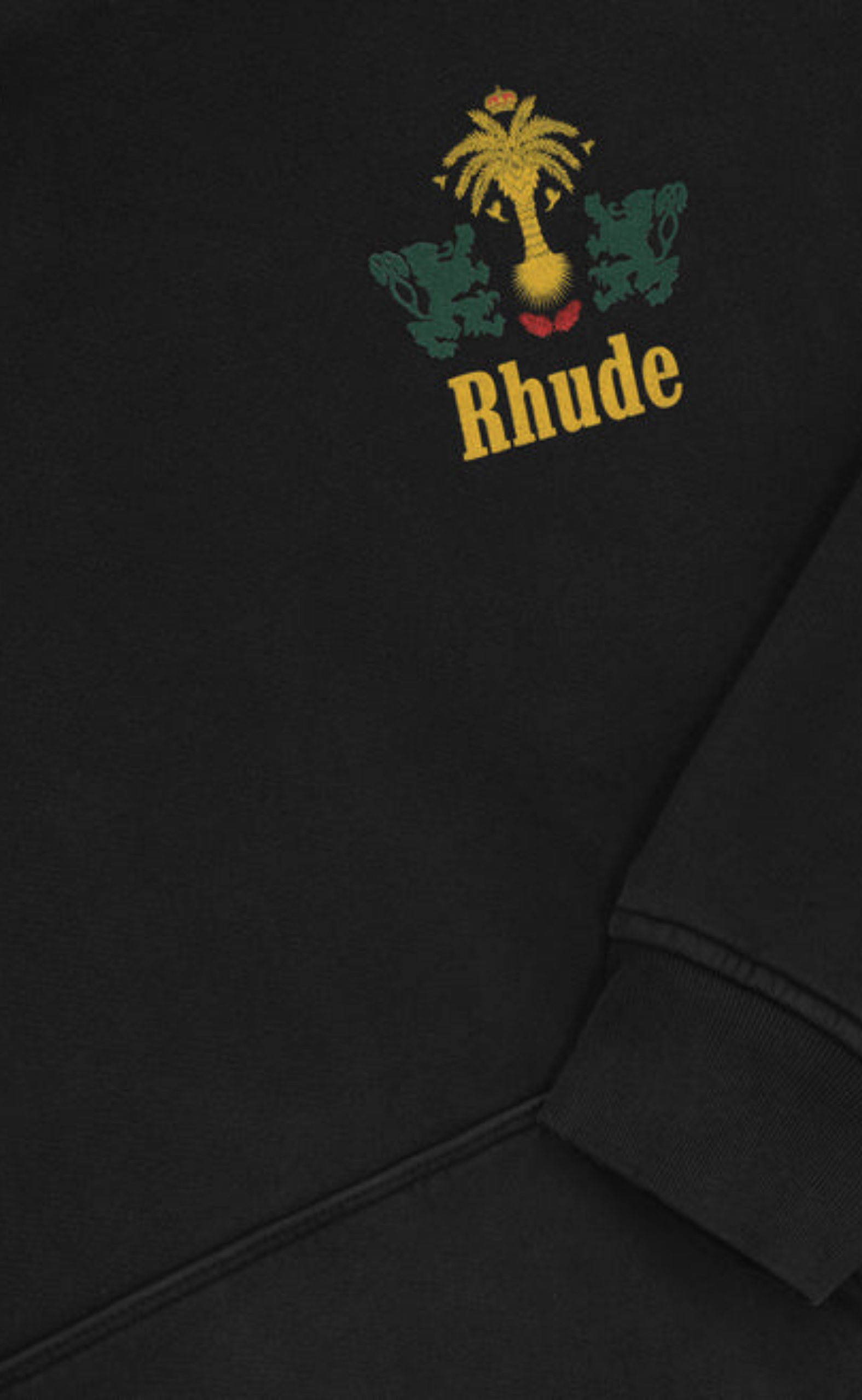 RHUDE TABACO BLACK HOODIE
