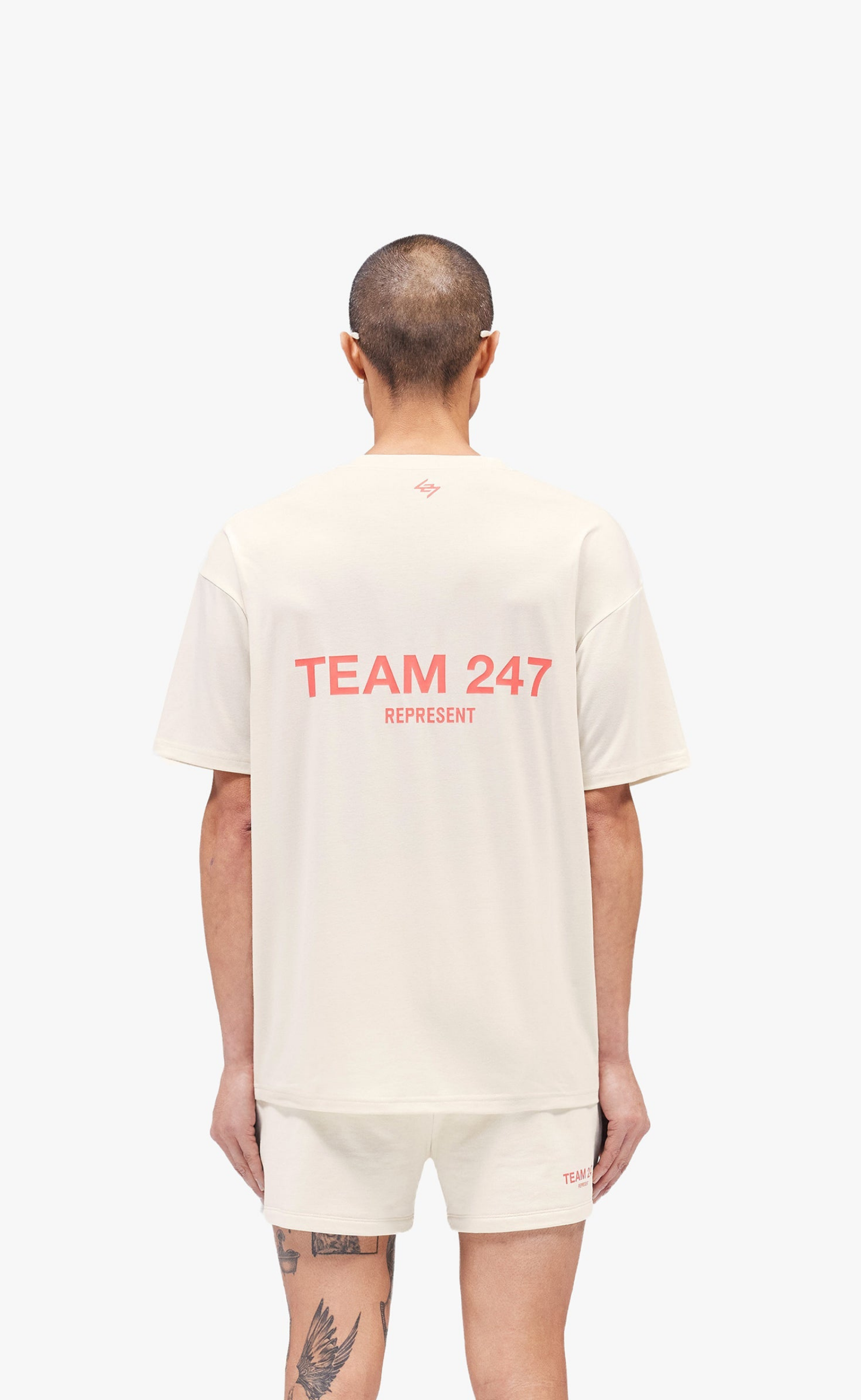 TEAM 247 OVERSIZED CREAM T-SHIRT