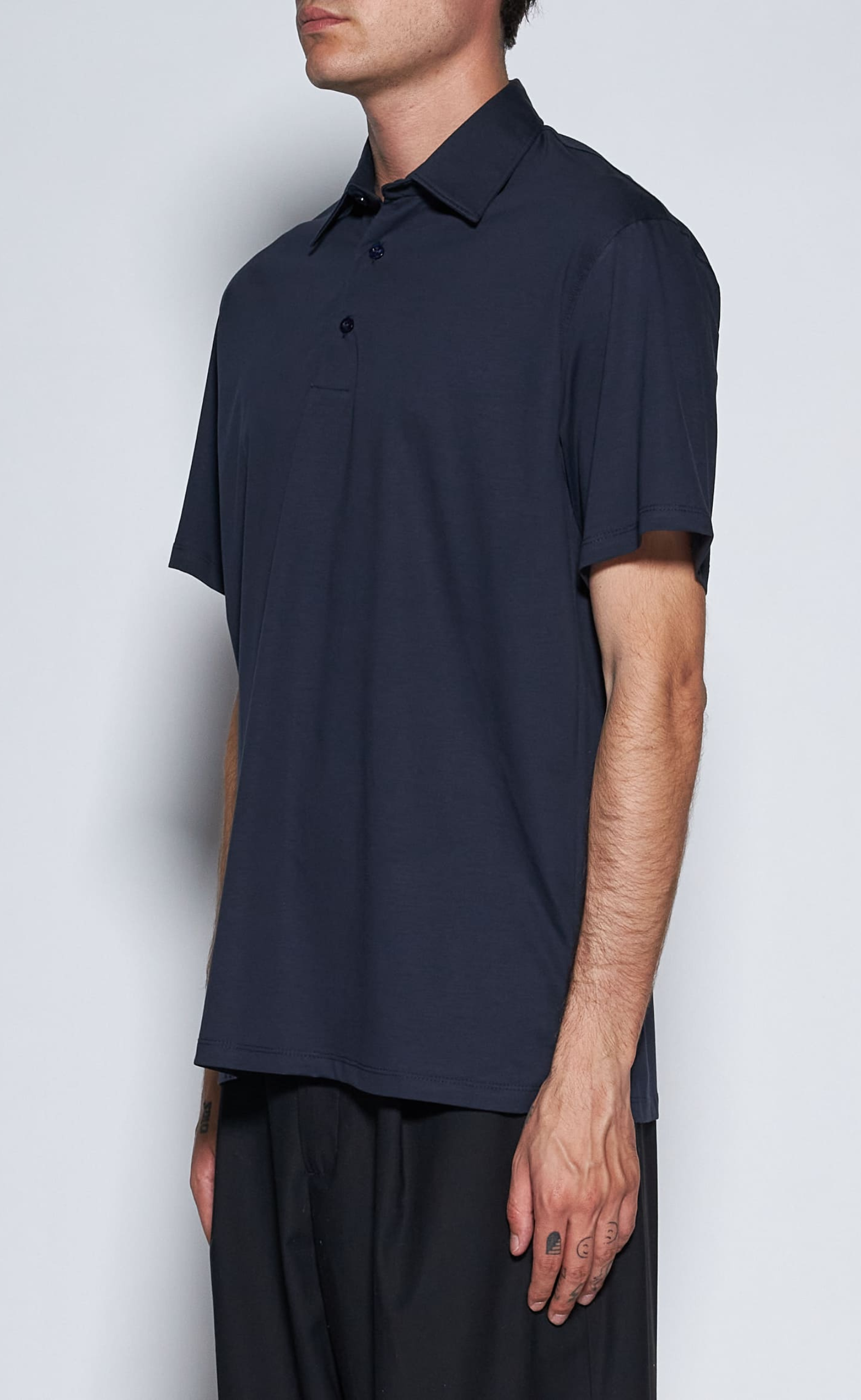 REGULAR POLO COTTON NAVY T-SHIRT