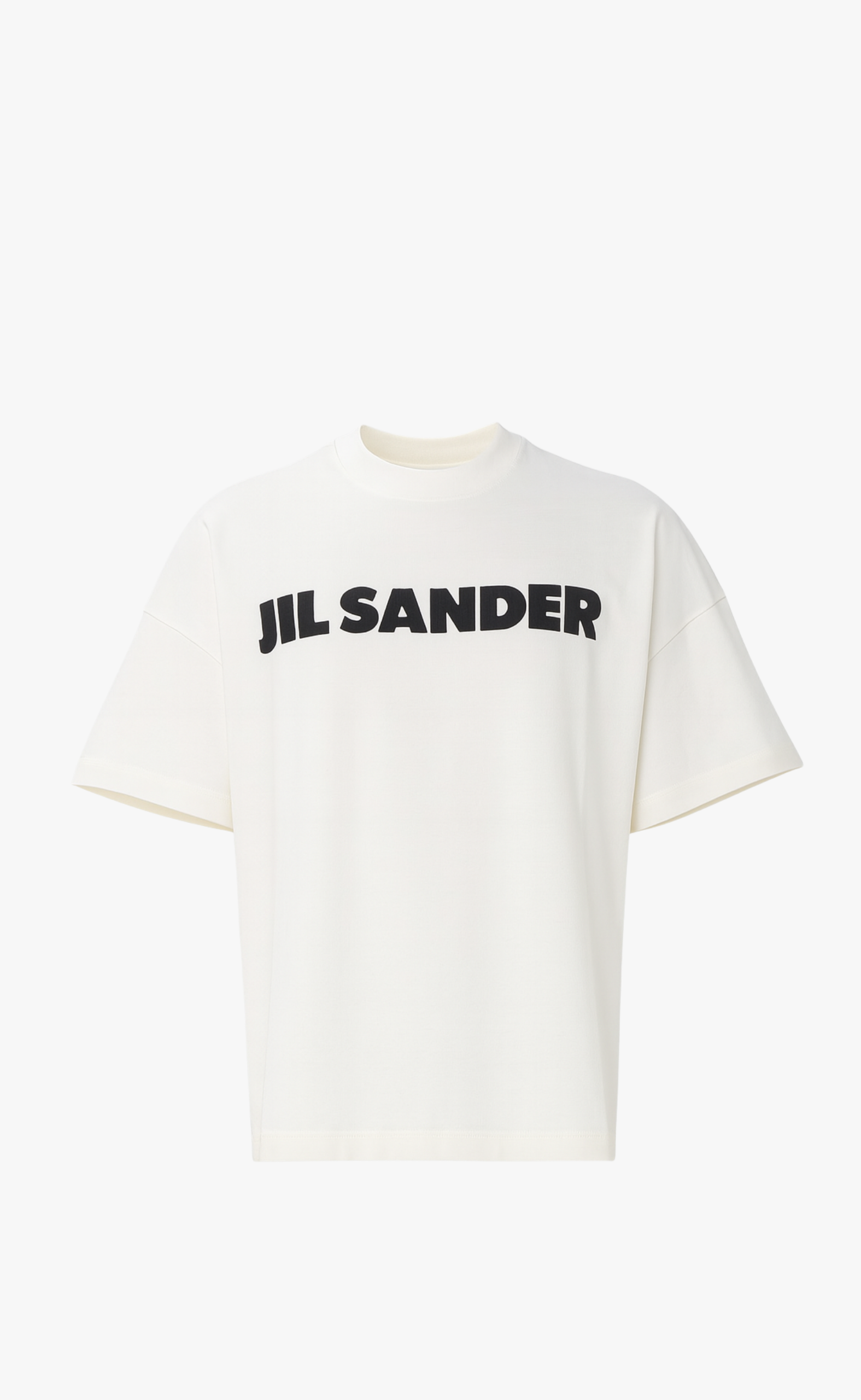 JIL SANDER PRINTED LOGO PORCELAIN T-SHIRT