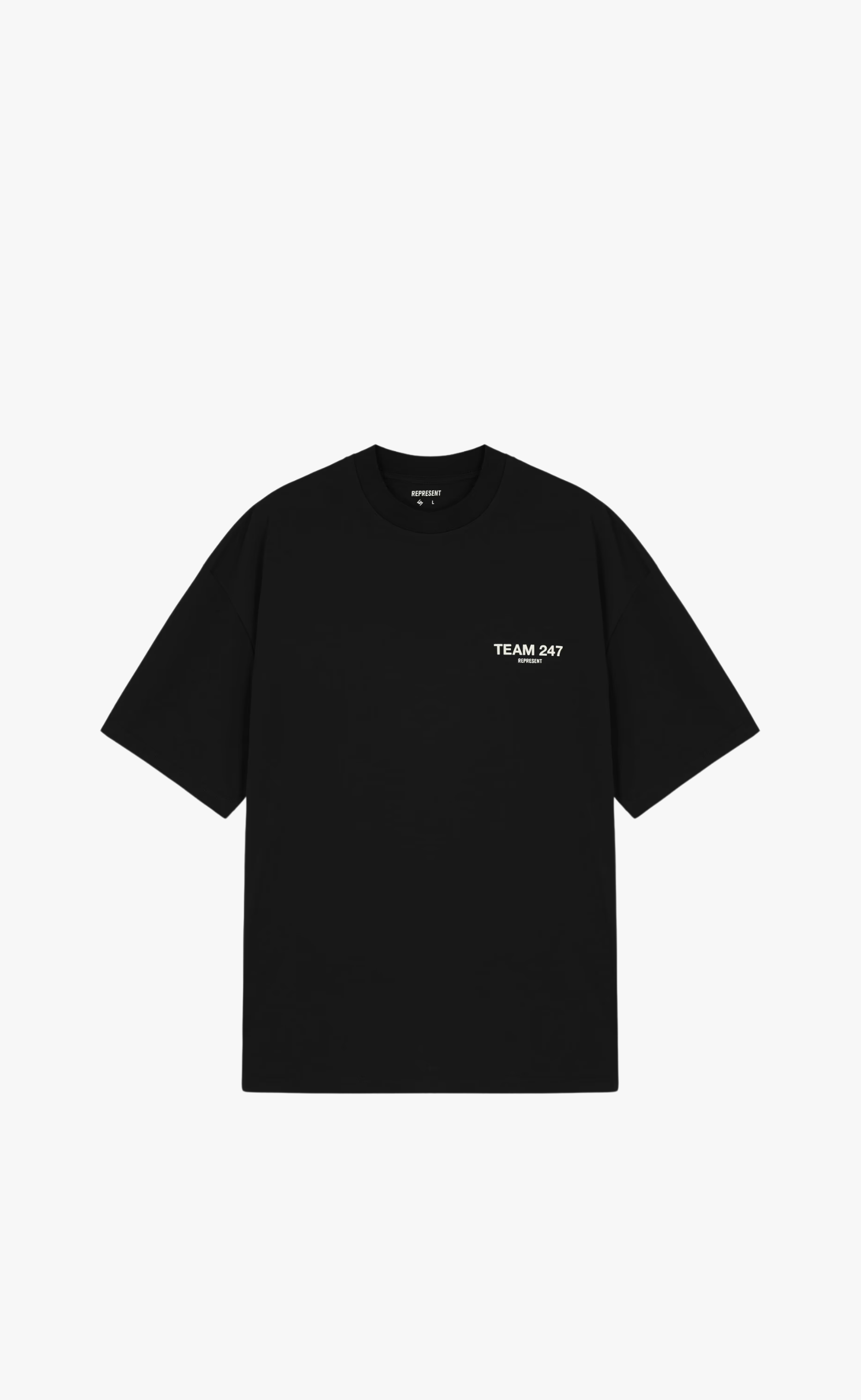 TEAM 247 OVERSIZED BLACK T-SHIRT