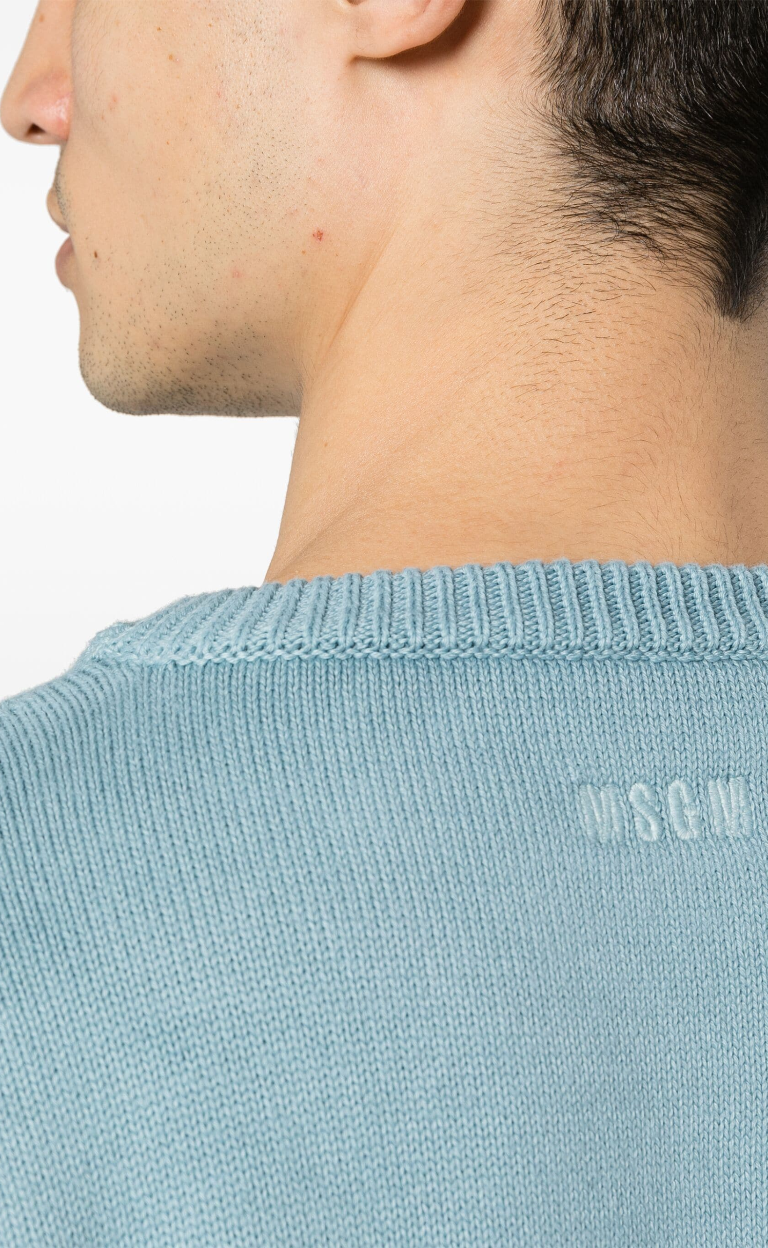 FADED EFFECT BLUE SWEATER