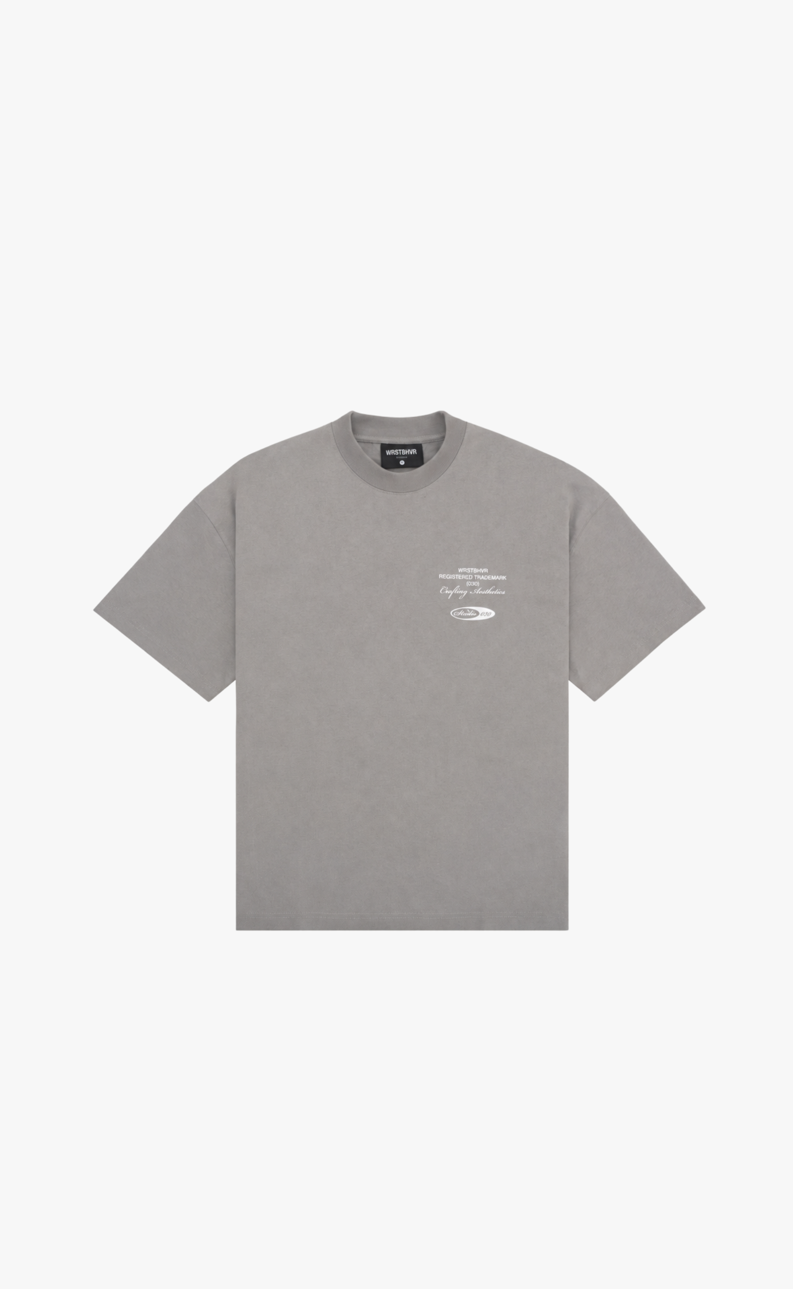STUDIO V13 GRAY FLANNEL T-SHIRT