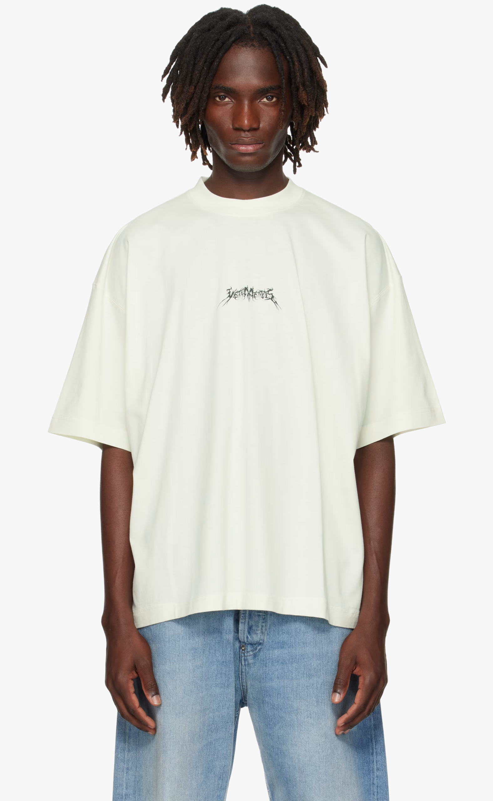 METAL LOGO REGULAR WHITE T-SHIRT