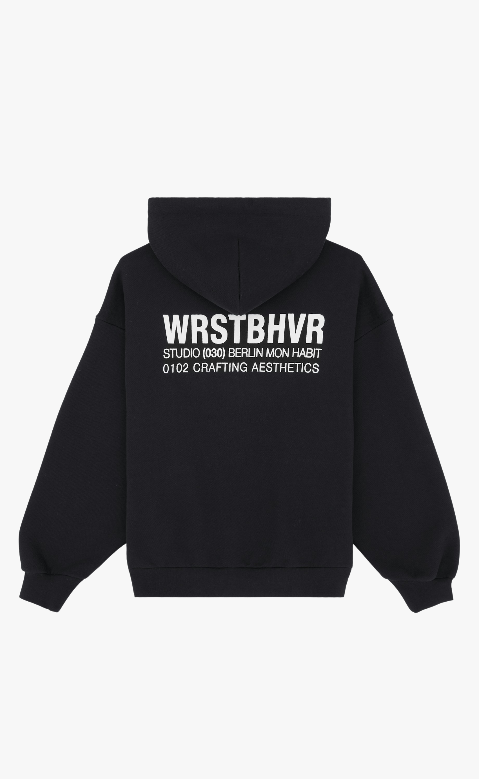 STUDIO V12 JET BLACK HOODIE