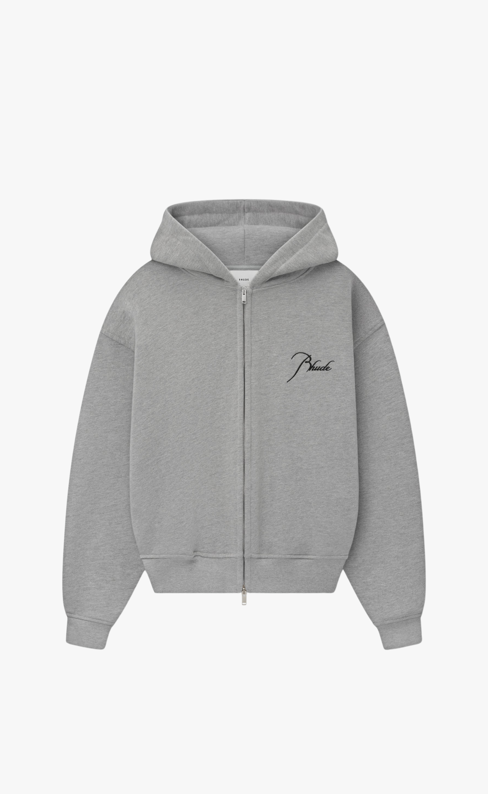 CLASSIQUE ZIP UP HEATHER GREY HOODIE