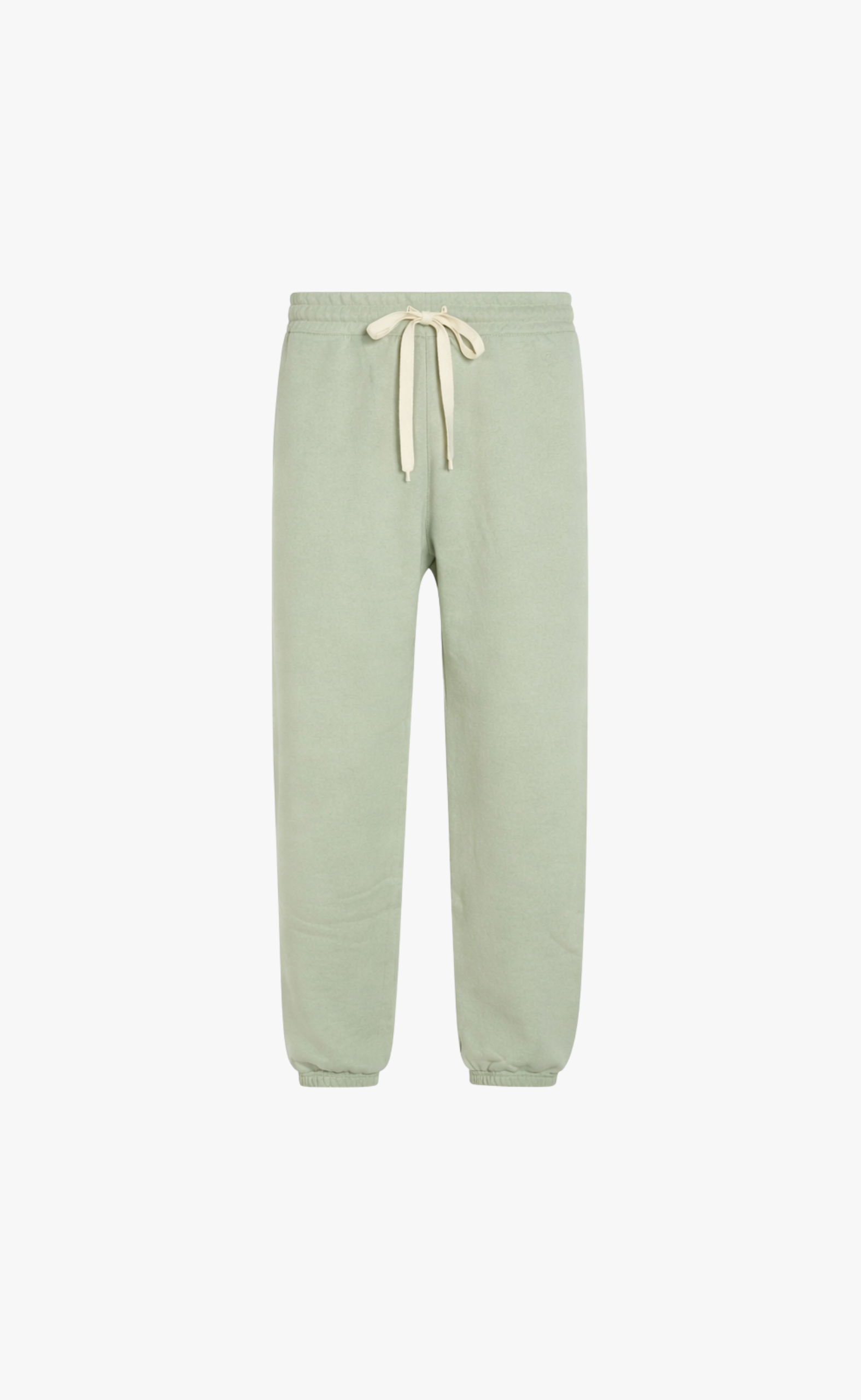 ELASTICATED DRAWSTRING POWDER GREEN SWEATPANTS