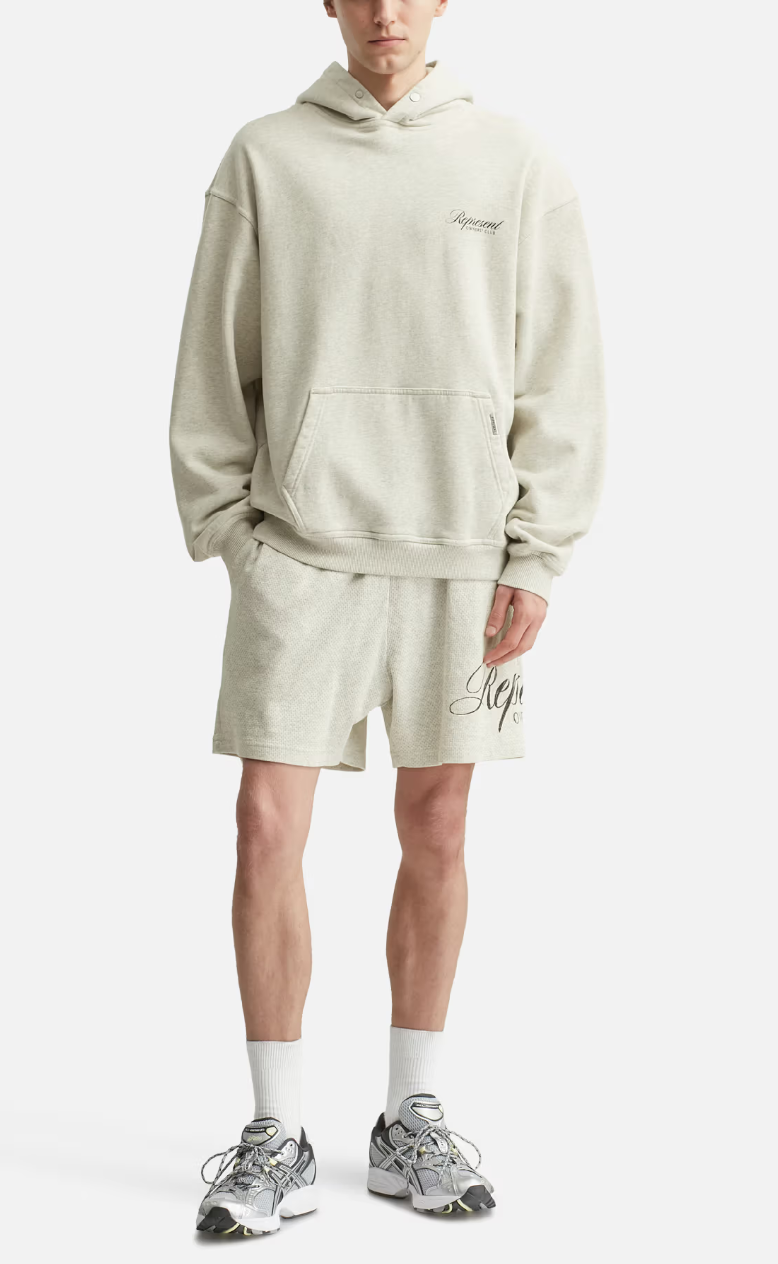 OWNERS CLUB SCRIPT CREAM MARL HOODIE