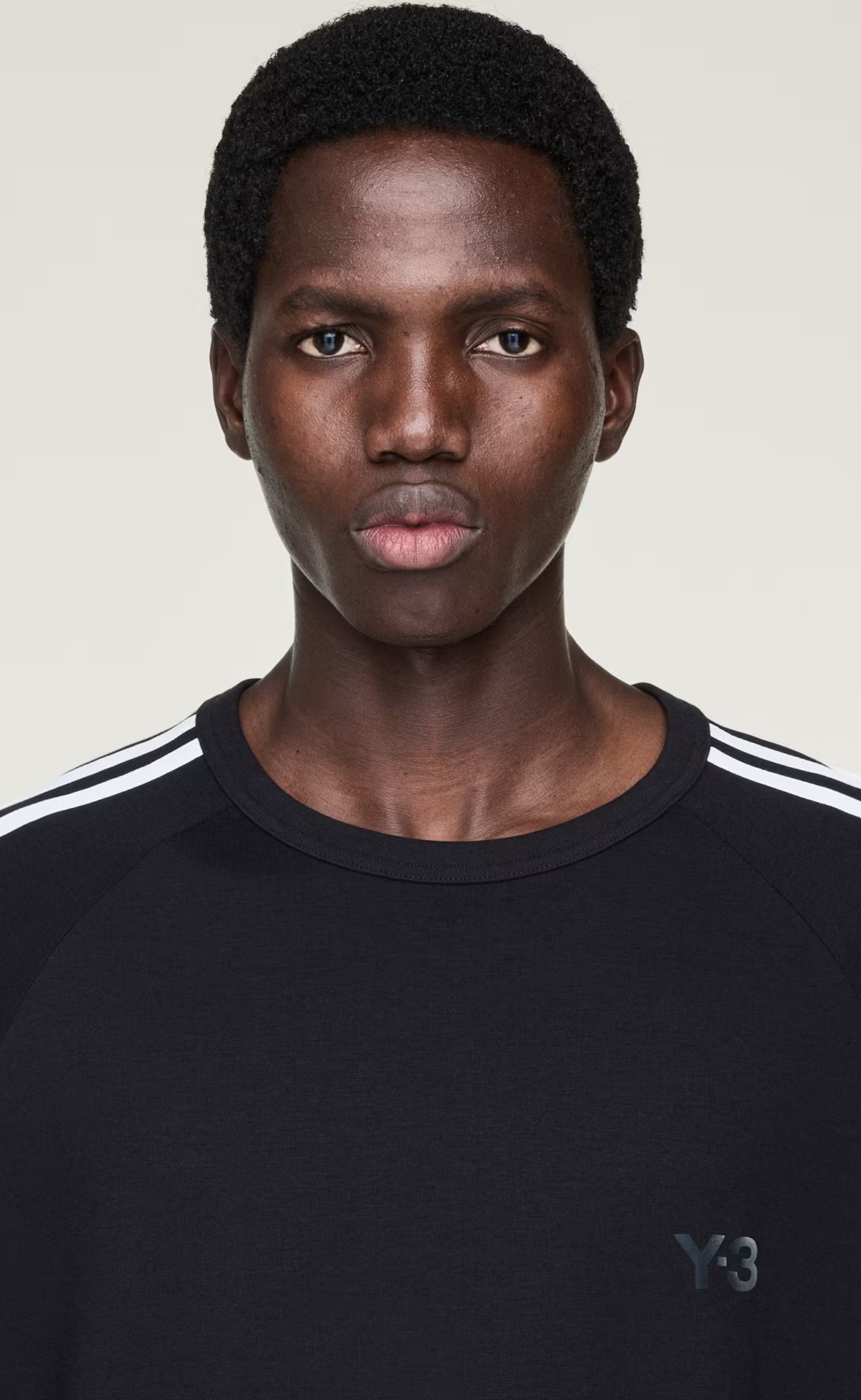 SHORT SLEEVE 3-STRIPES BLACK T-SHIRT