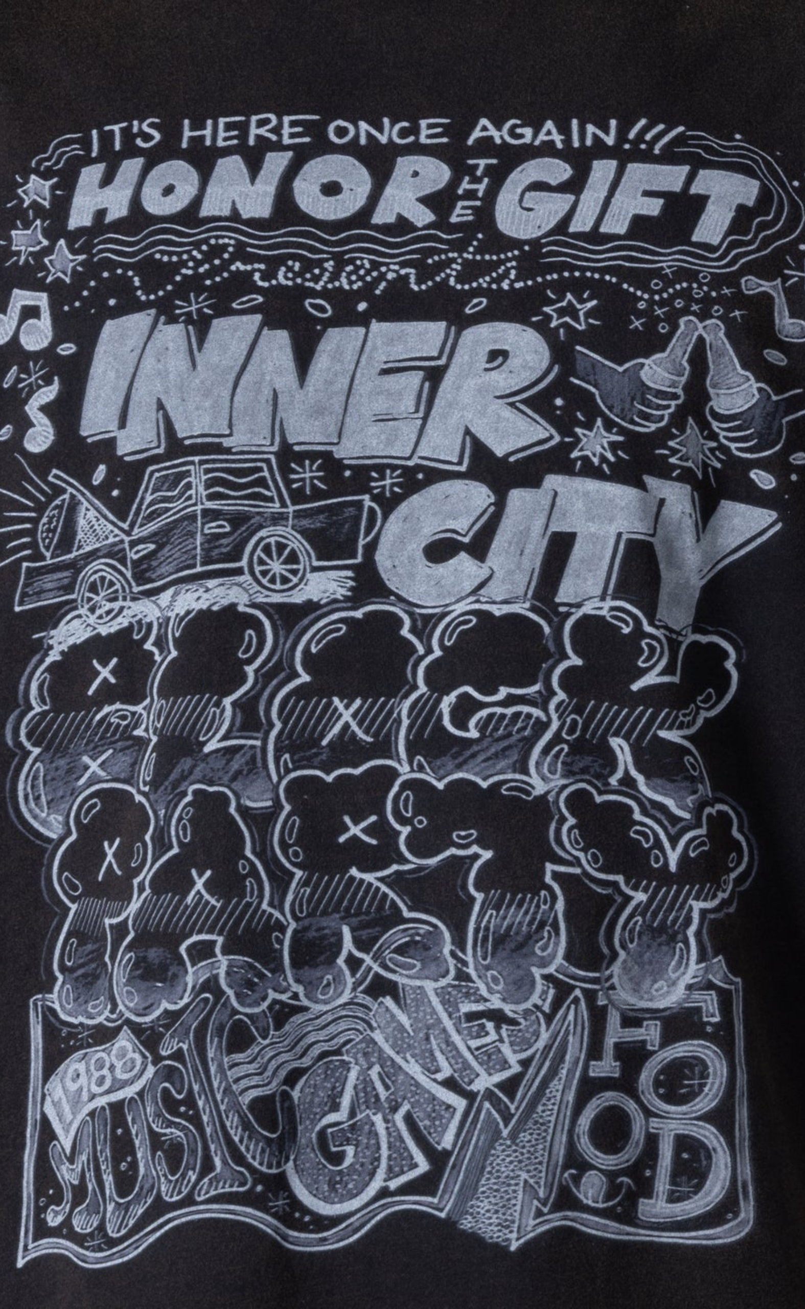 BLOCK PARTY CUT-OFF SLEEVELESS BLACK T-SHIRT