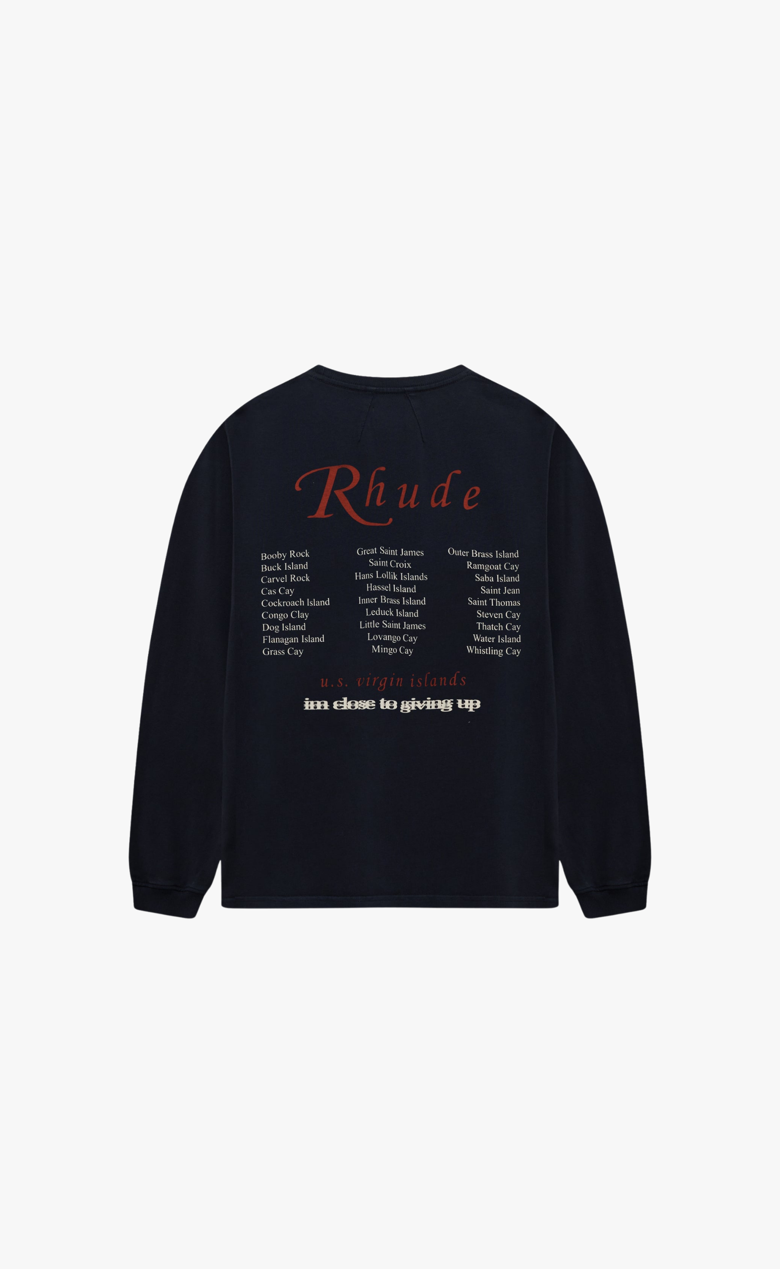 USVI REGATTA TOUR VINTAGE BLACK LONGSLEEVE