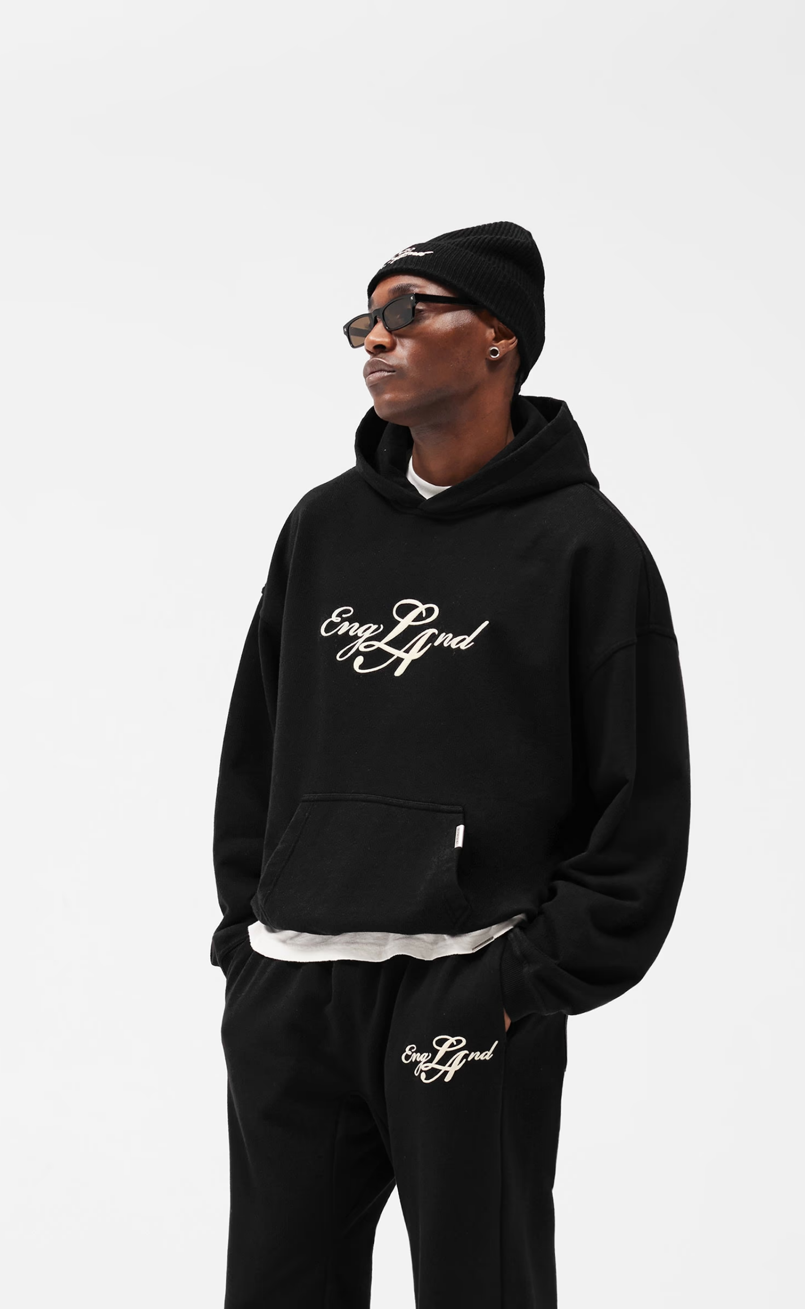 ENGLAND JET BLACK HOODIE