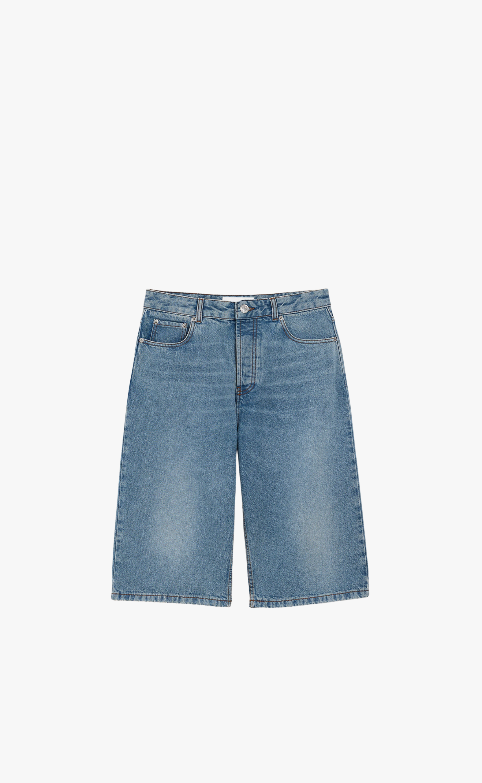 LARGE FIT BERMUDA DENIM SHORTS