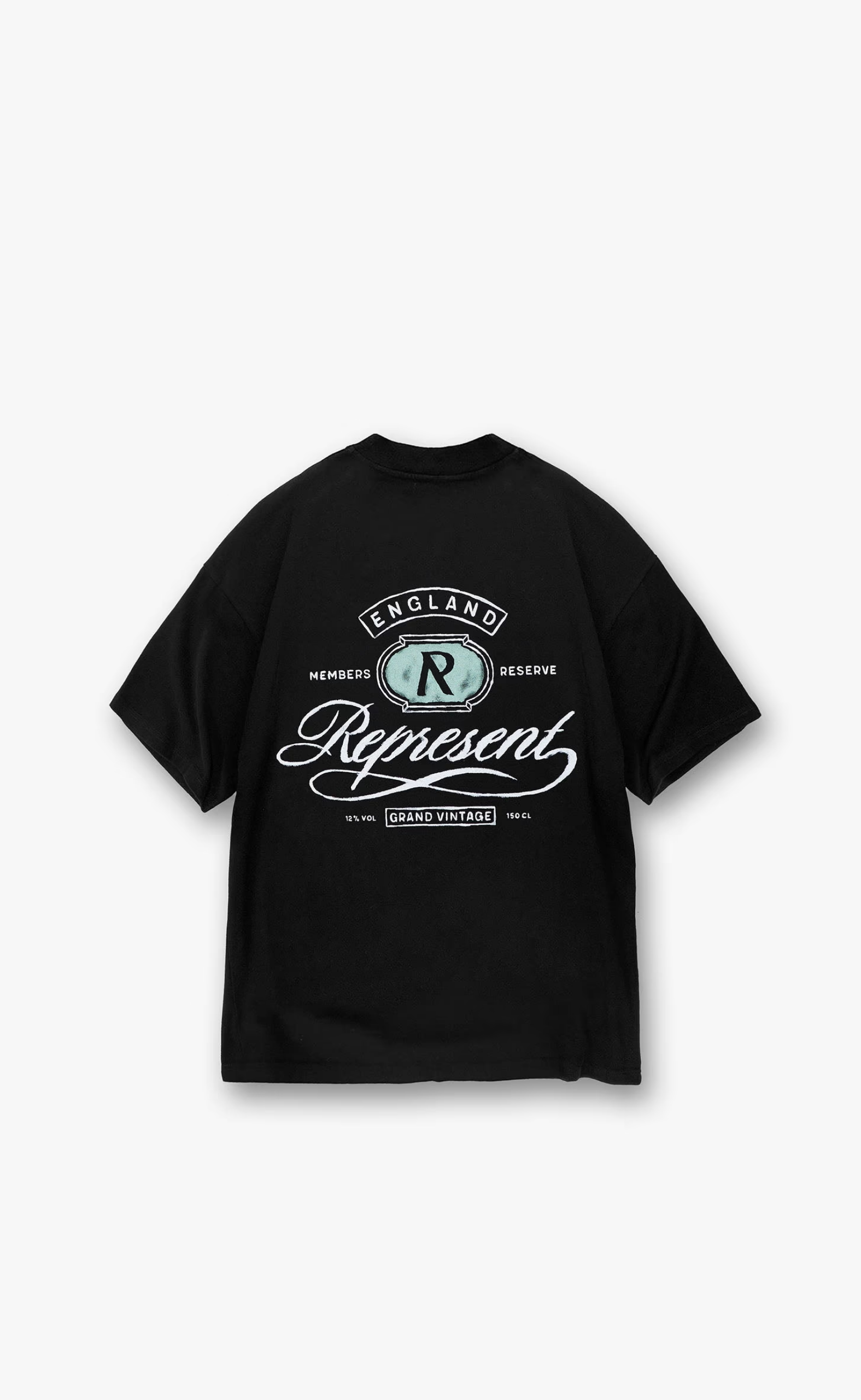 GRAND VINTAGE HAND DRAWN JET BLACK T-SHIRT