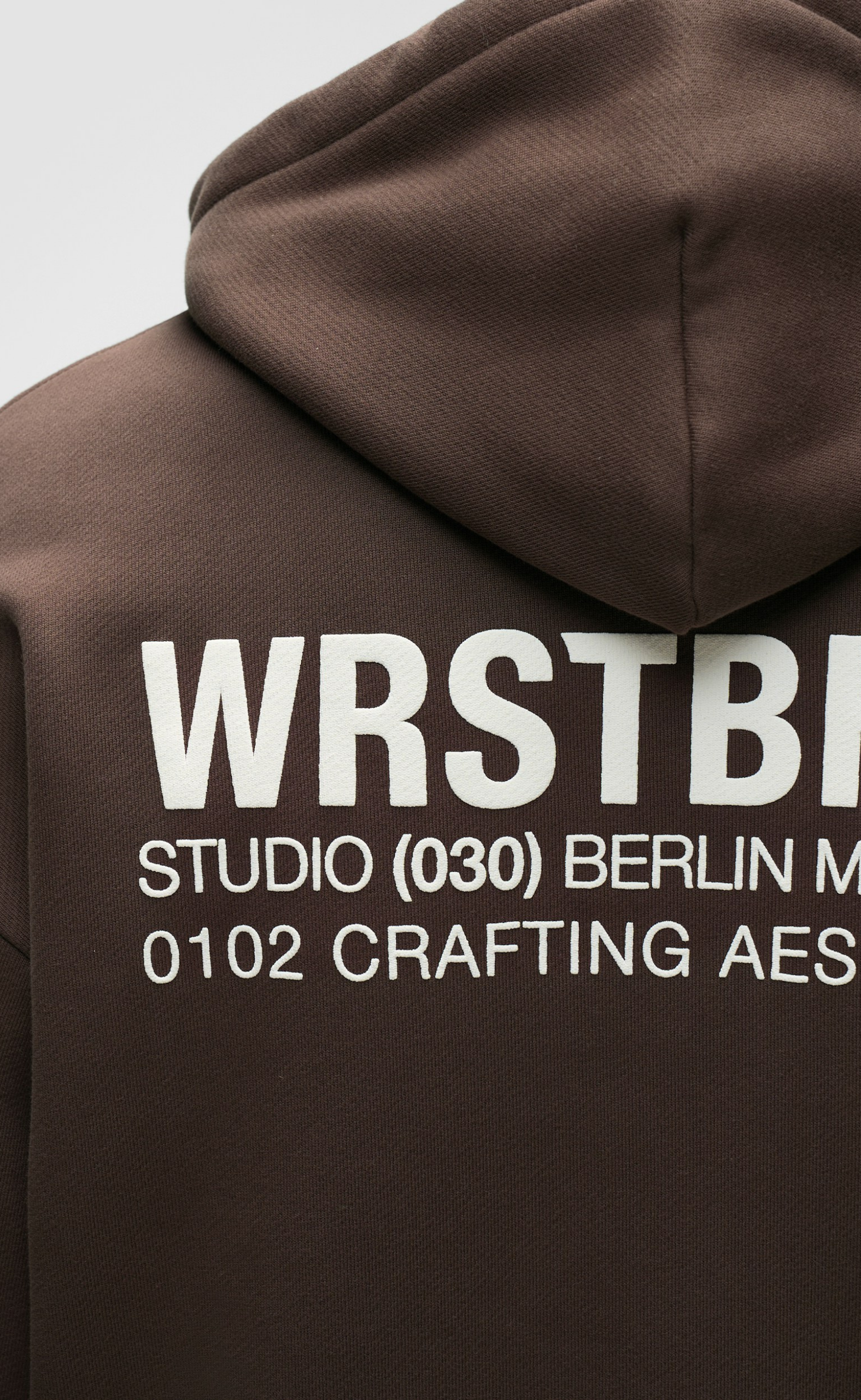 STUDIO V12 CHOCOLATE BROWN HOODIE