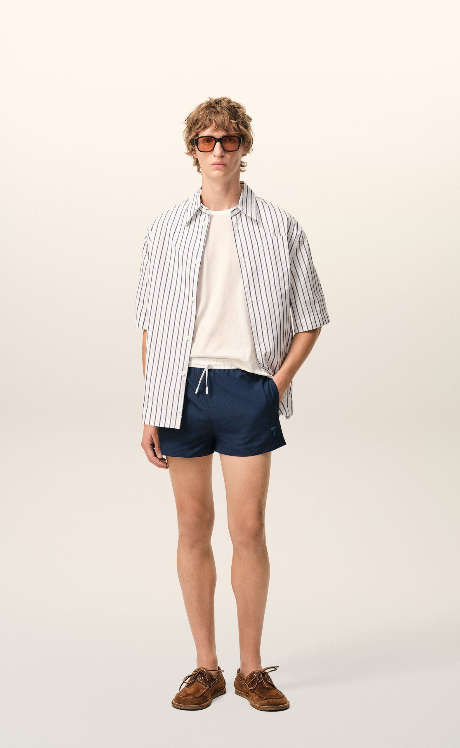 NYLON SWIMSUIT NAVY SHORTS