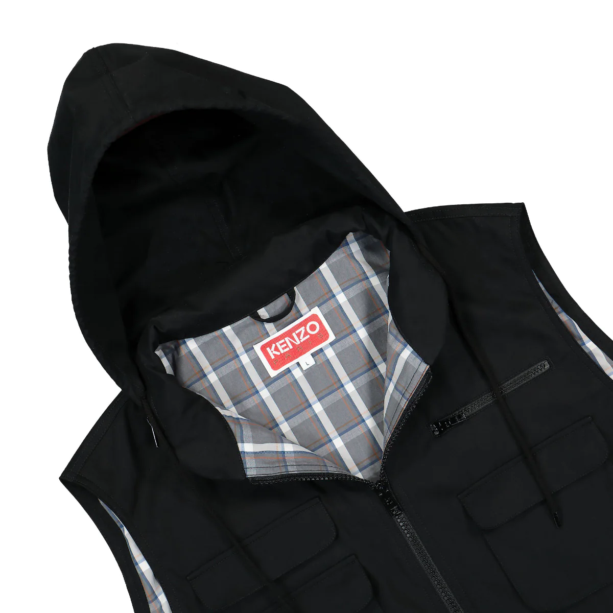 BLACK VEST BLACK TACTICAL GILET