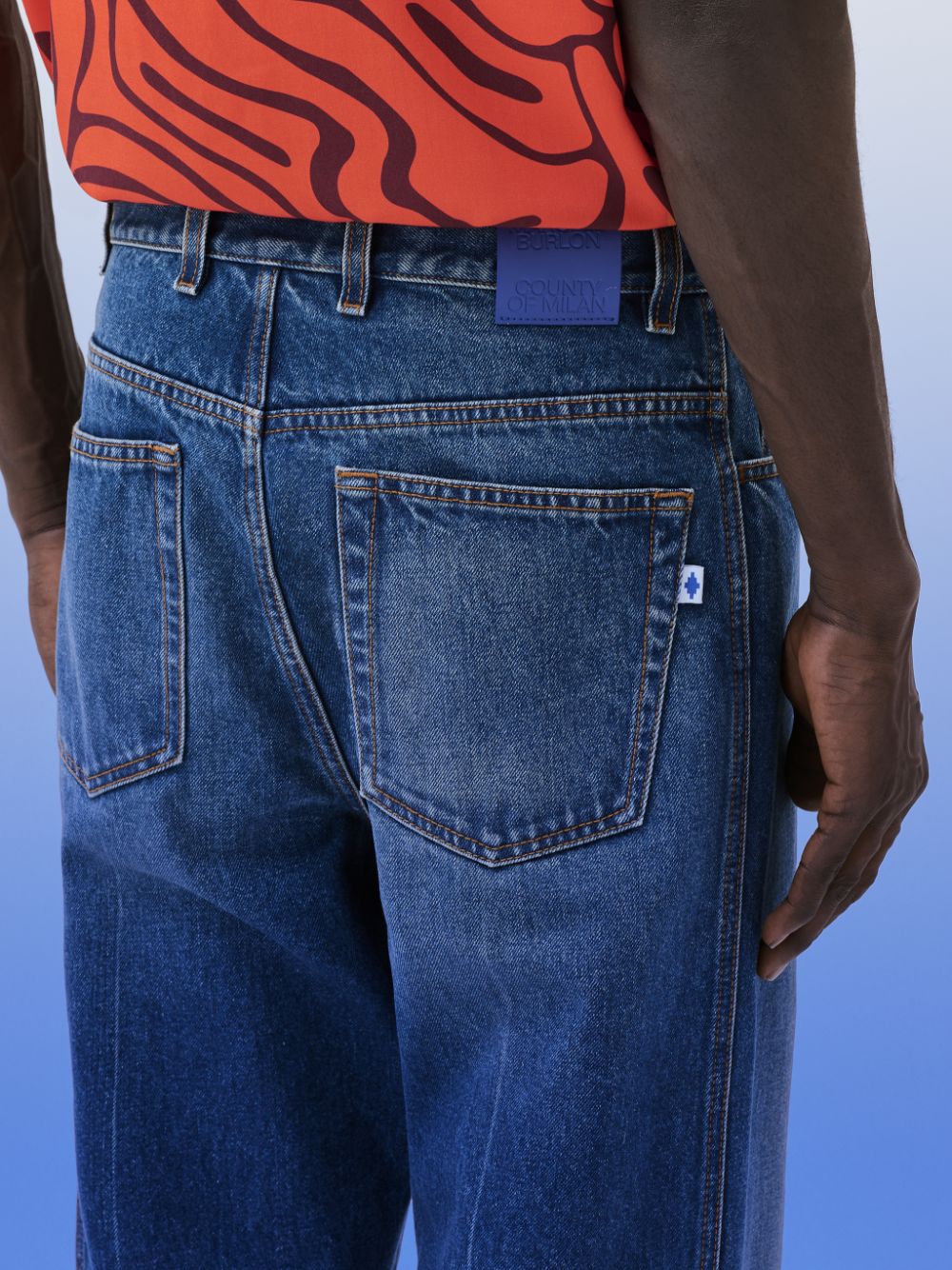 MEDIUM STONE DNM STRAIGHT PANTS INDIGO N