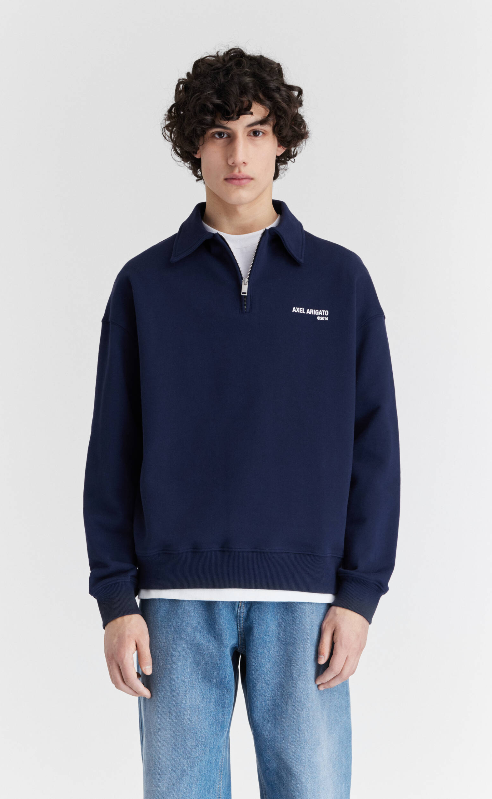 REMI NAVY QUARTER ZIP