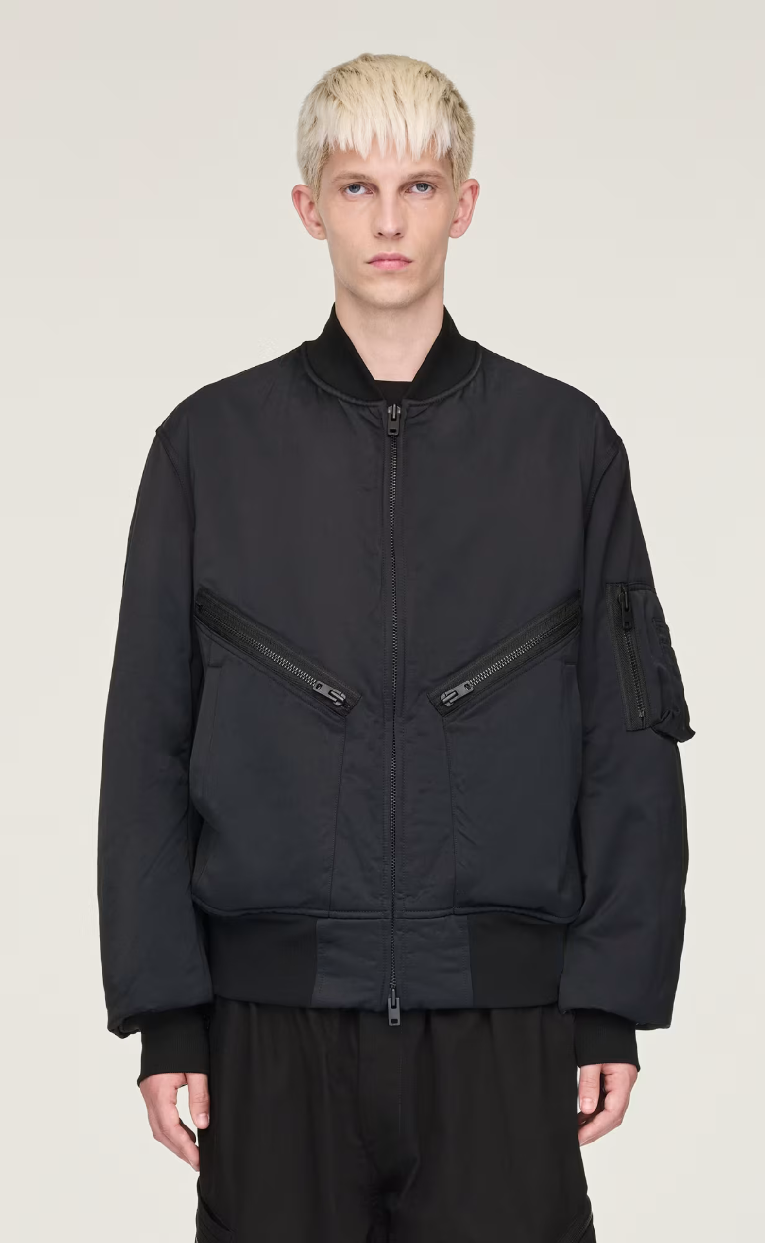 Y-3 BOMBER BLACK JACKET