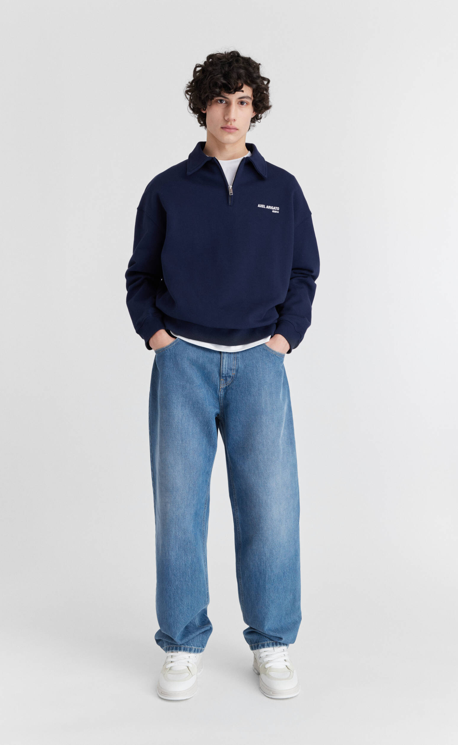 REMI NAVY QUARTER ZIP