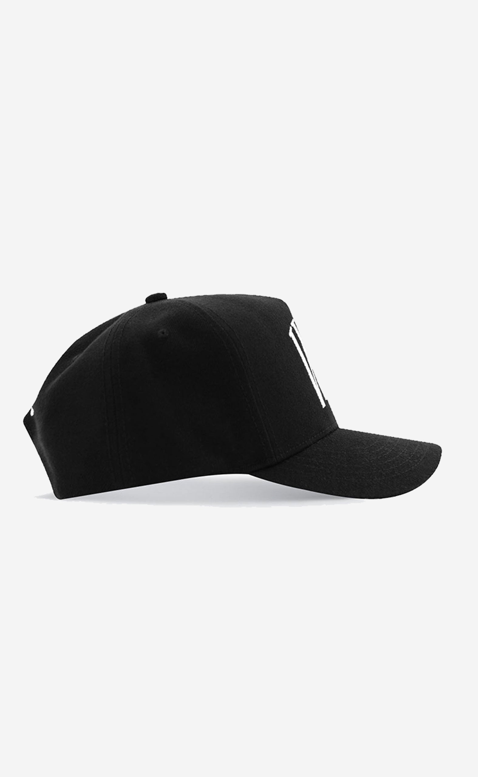 BLACK WOOL WEST STRUCTURED TRUCKER HAT